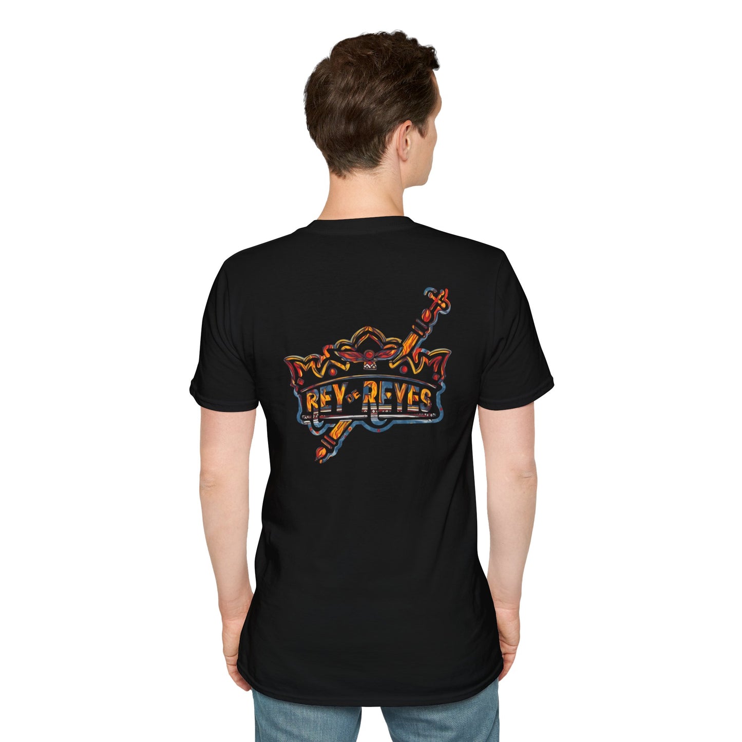 Rey de Reyes Unisex Softstyle T-Shirt - Casual Graphic Tee for Everyday Wear