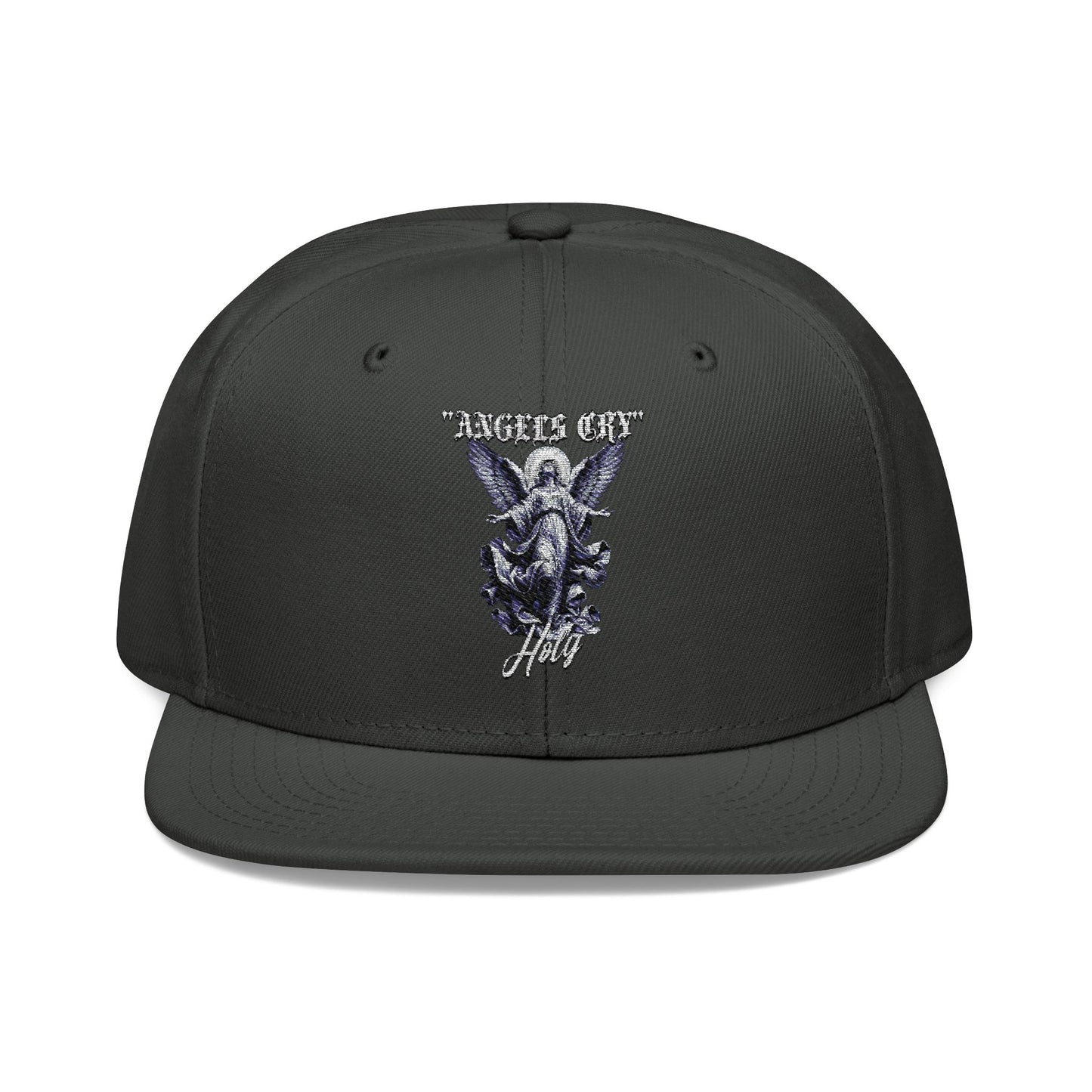 Embroidered Snapback Cap - "Angels Cry" Design