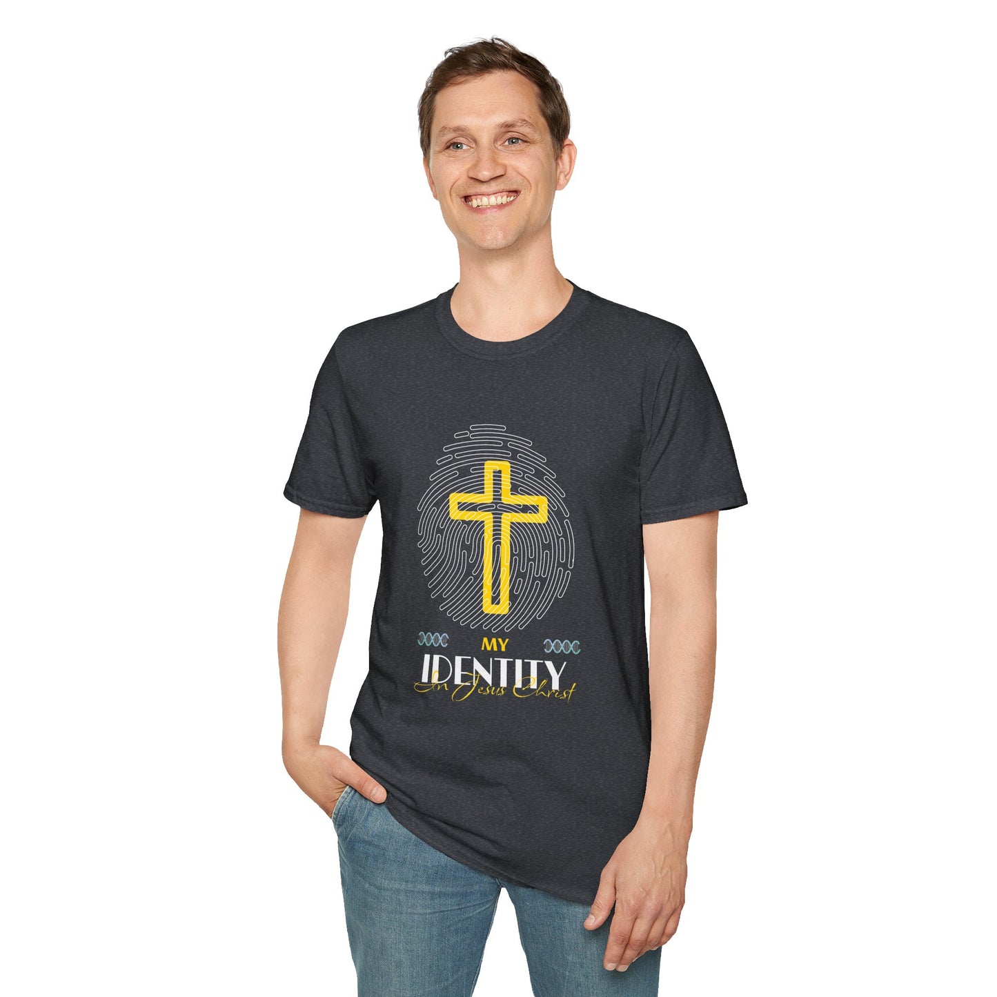 My Identity Unisex Softstyle T-Shirt - Faith Inspired Graphic Tee