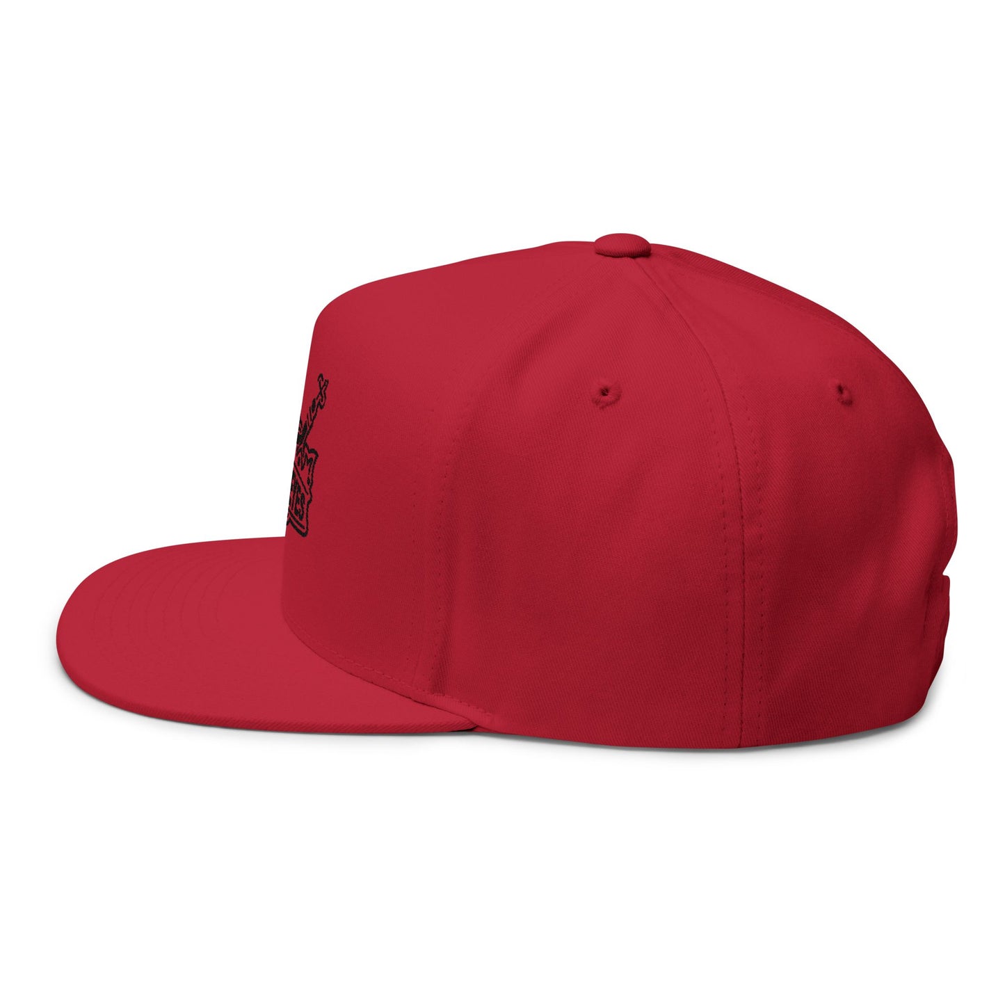 Rey de Reyes Flat Bill Cap - Stylish Embroidered Snapback for Streetwear Enthusiasts