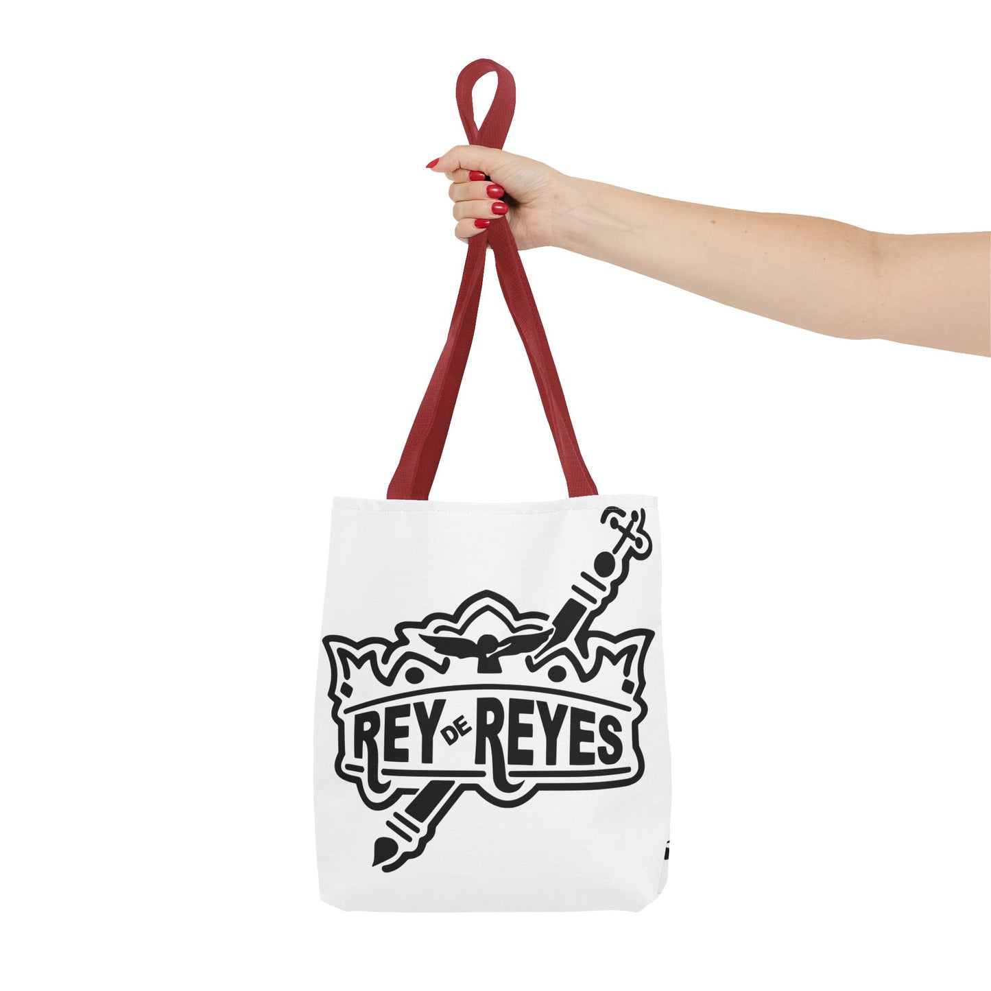 Inspirational Faith Tote Bag | Rey de Reyes Design | Perfect for Everyday Use