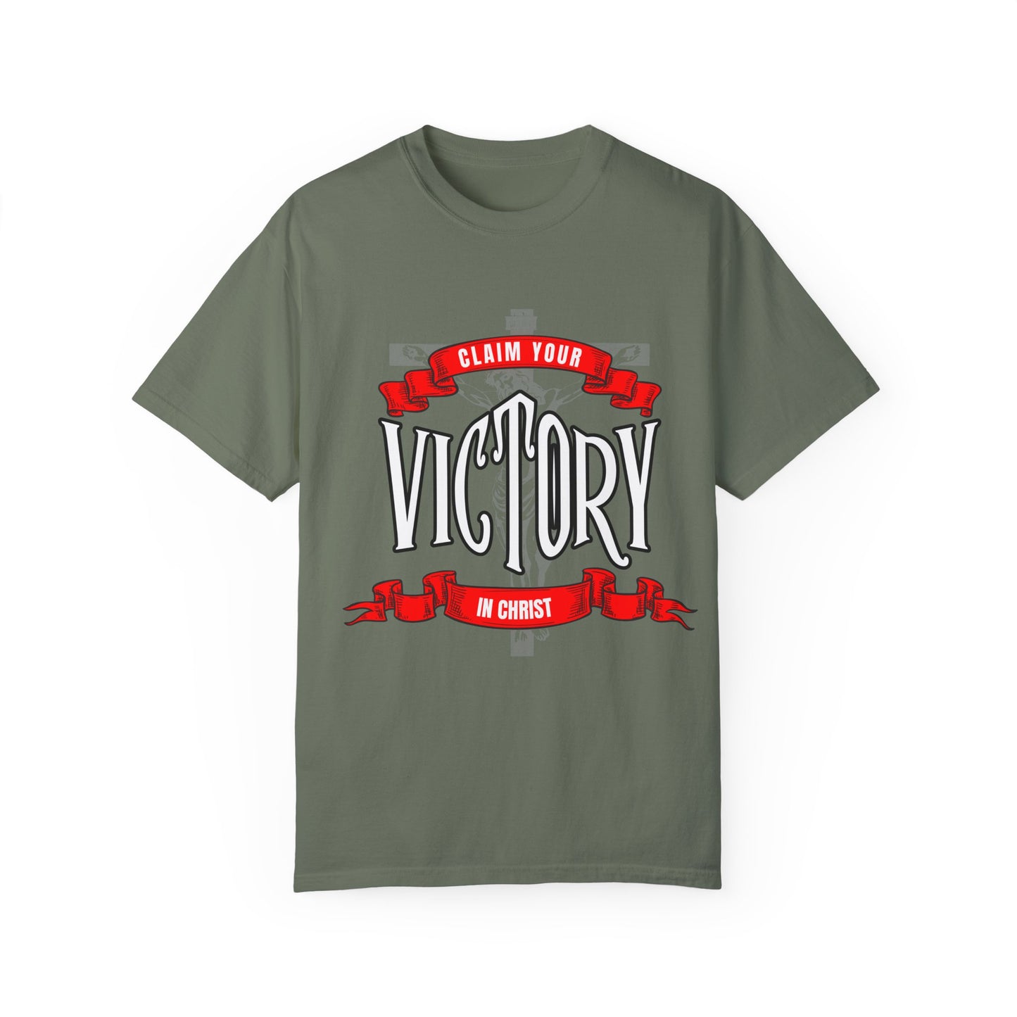 Victory in Christ Unisex Garment-Dyed T-Shirt