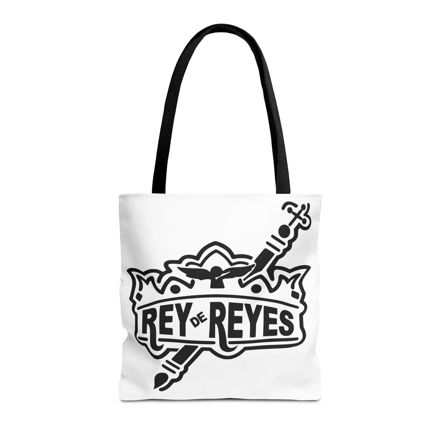 Inspirational Faith Tote Bag | Rey de Reyes Design | Perfect for Everyday Use