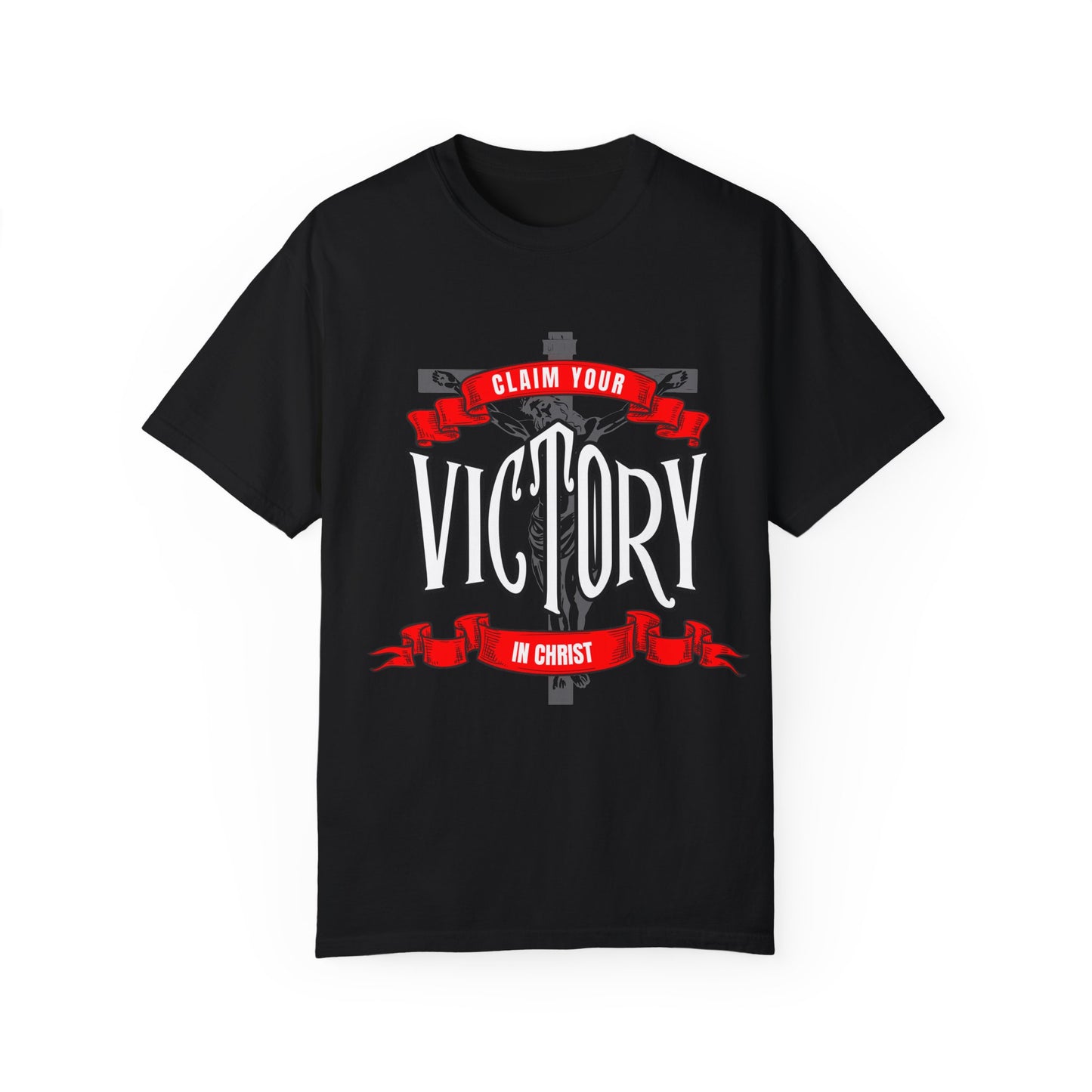 Victory in Christ Unisex Garment-Dyed T-Shirt