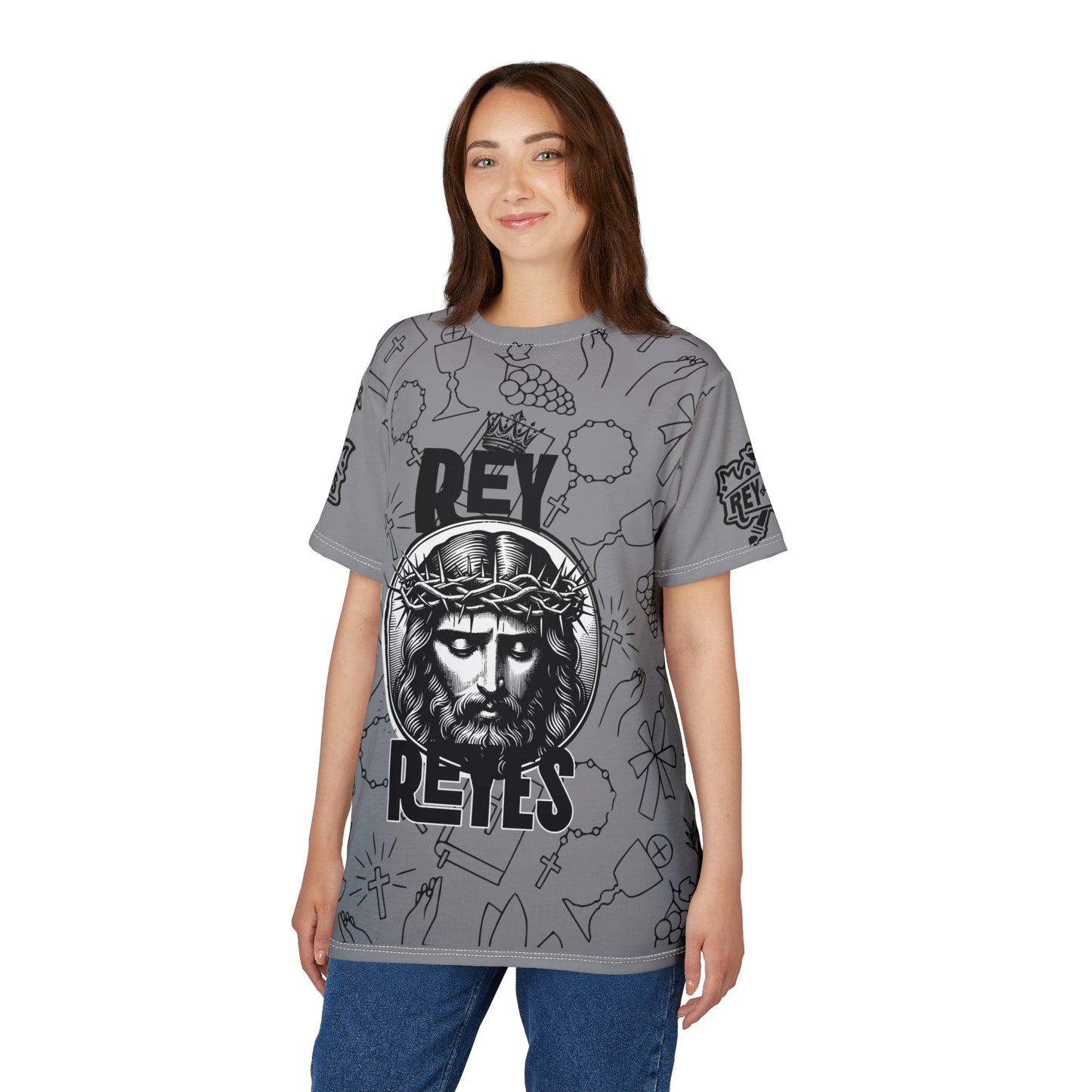 Rey Reyes Graphic Tee - Unique Spiritual Unisex T-Shirt, Streetwear Style, Gift for Believers, Church Apparel, Faith-Based Fashion