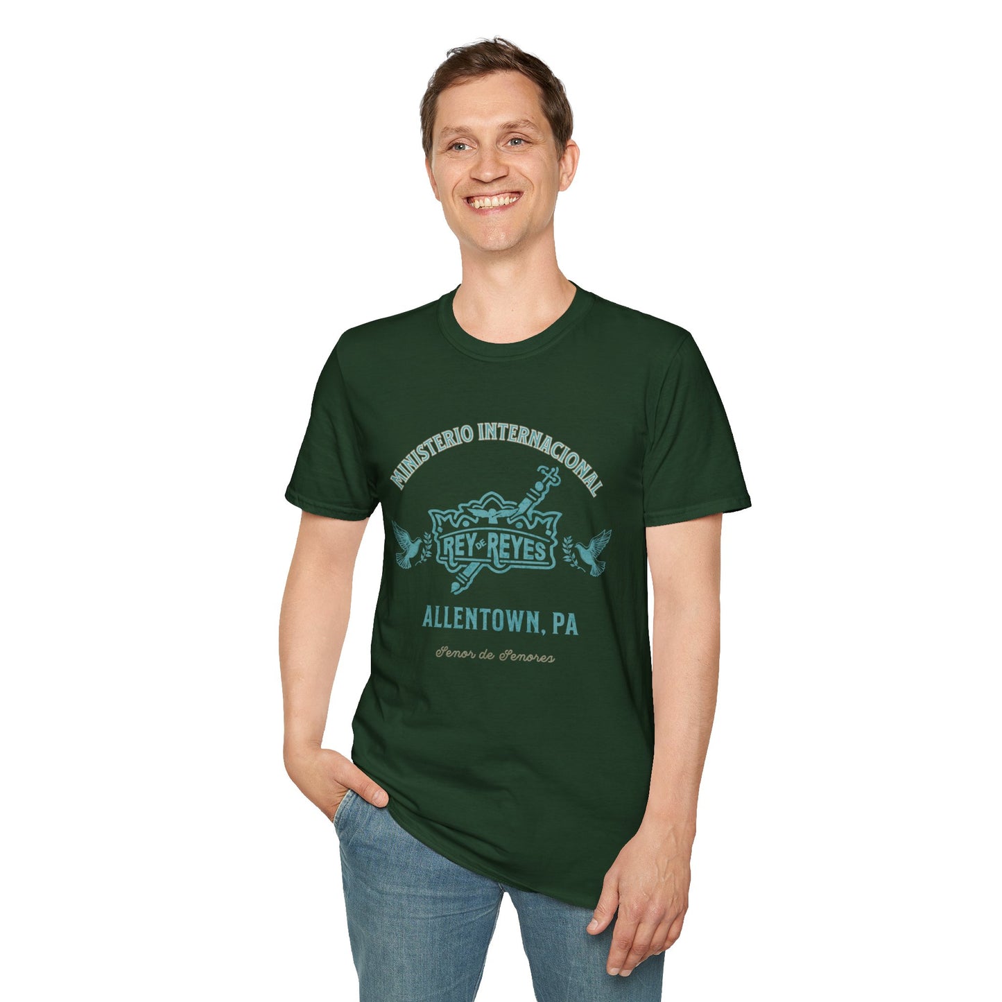 Unisex Softstyle T-Shirt - 'Ministerio Internacional Rey Reyes' Graphic Tee
