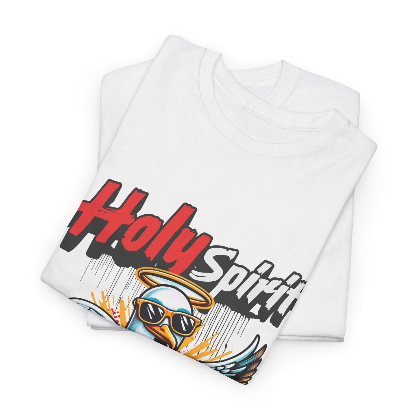 Holy Spirit Drip Unisex Heavy Cotton Tee - Unique Graphic Tee for Everyday Style