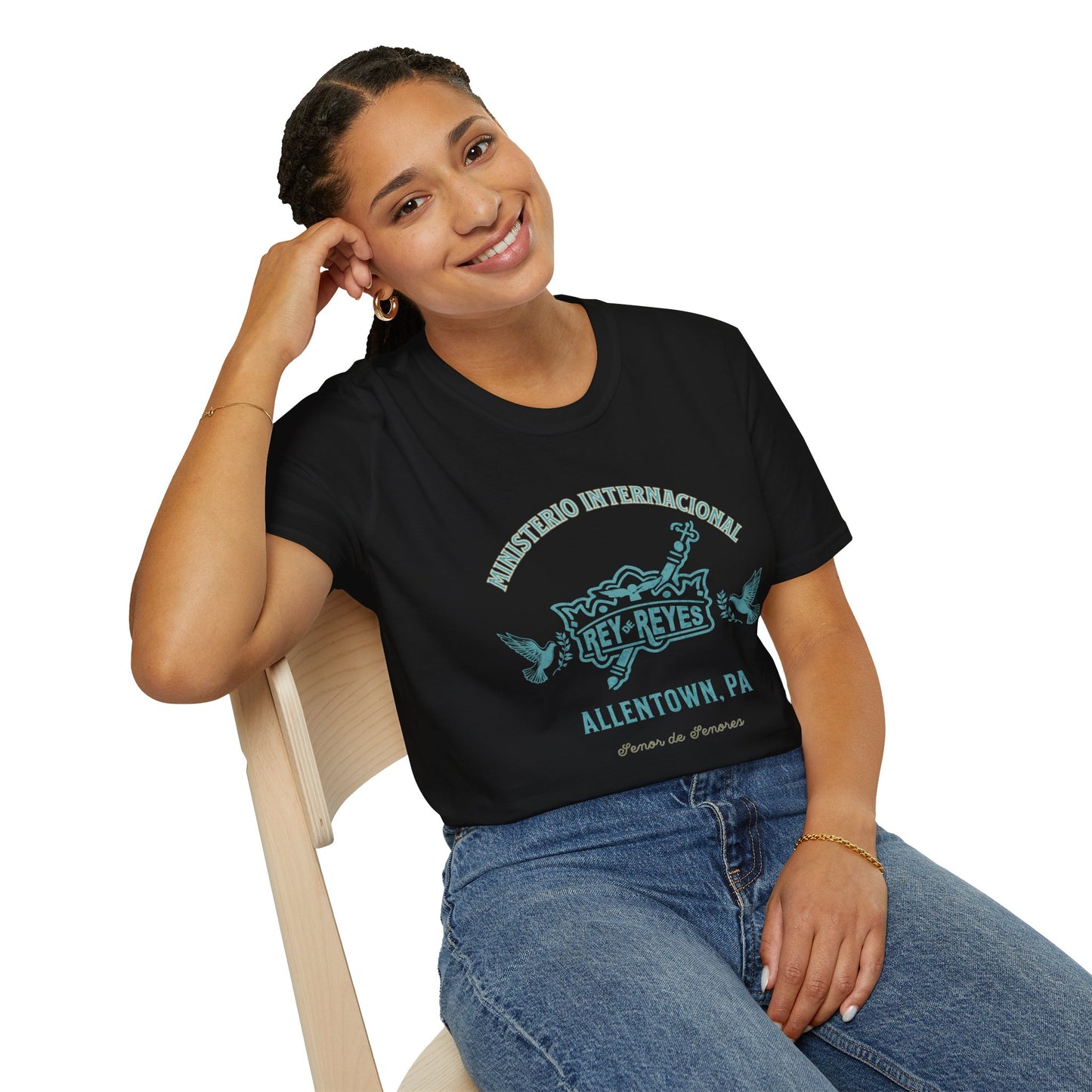 Unisex Softstyle T-Shirt - 'Ministerio Internacional Rey Reyes' Graphic Tee