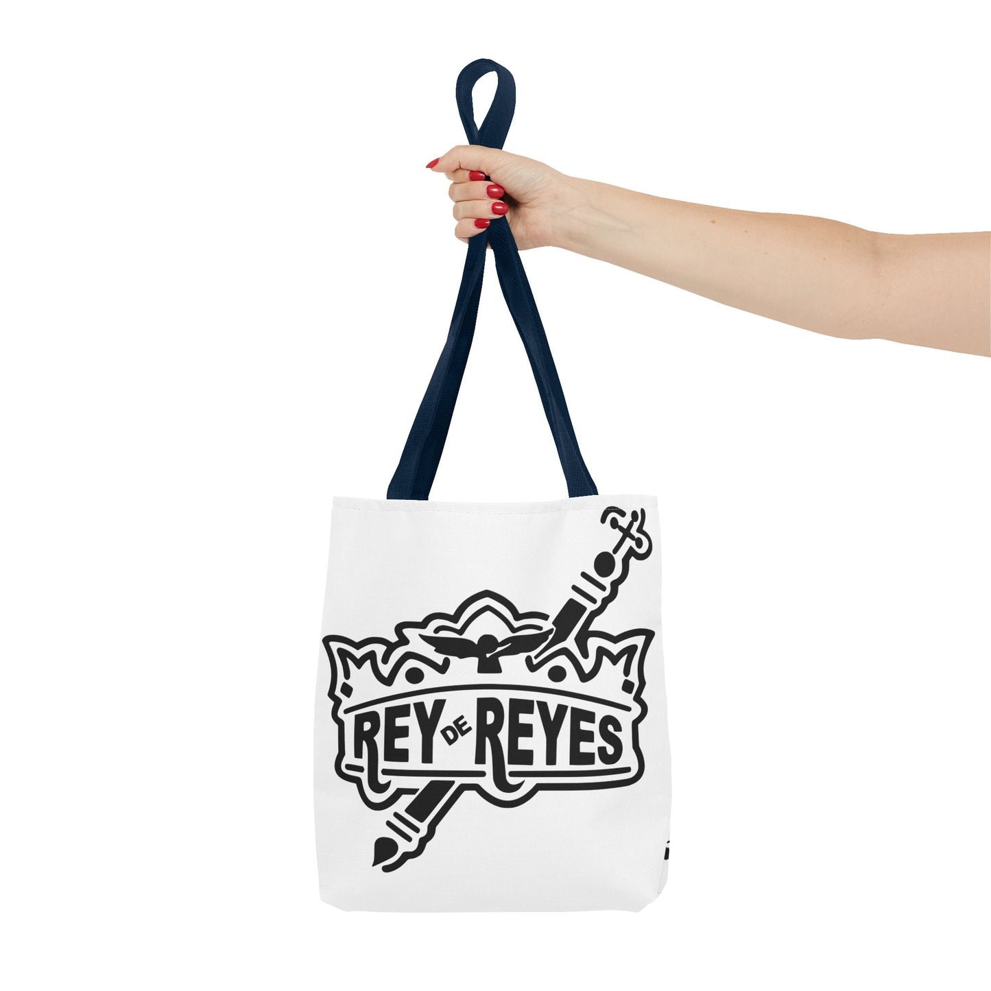 Inspirational Faith Tote Bag | Rey de Reyes Design | Perfect for Everyday Use