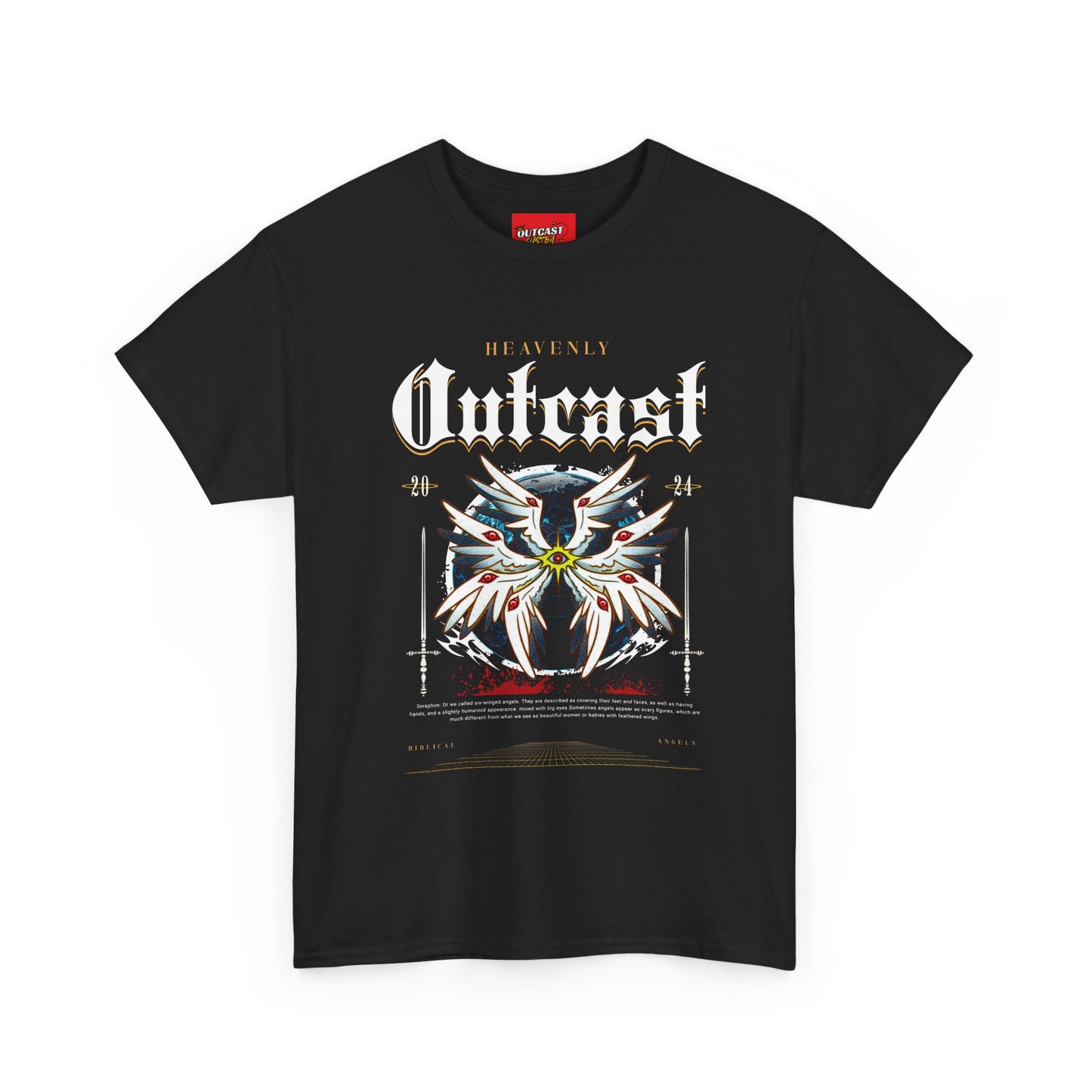 Heavenly Outcast Angle, Casual Wear, Gift for Him/Her, Perfect for Festivals, Everyday Style, Comfortable Apparel