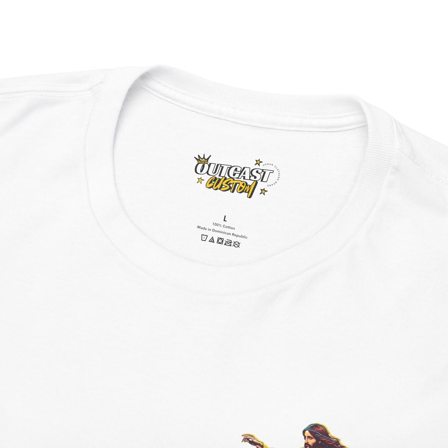 Jesus Skater Unisex Heavy Cotton Tee - Cool and Casual Faith-Inspired Shirt