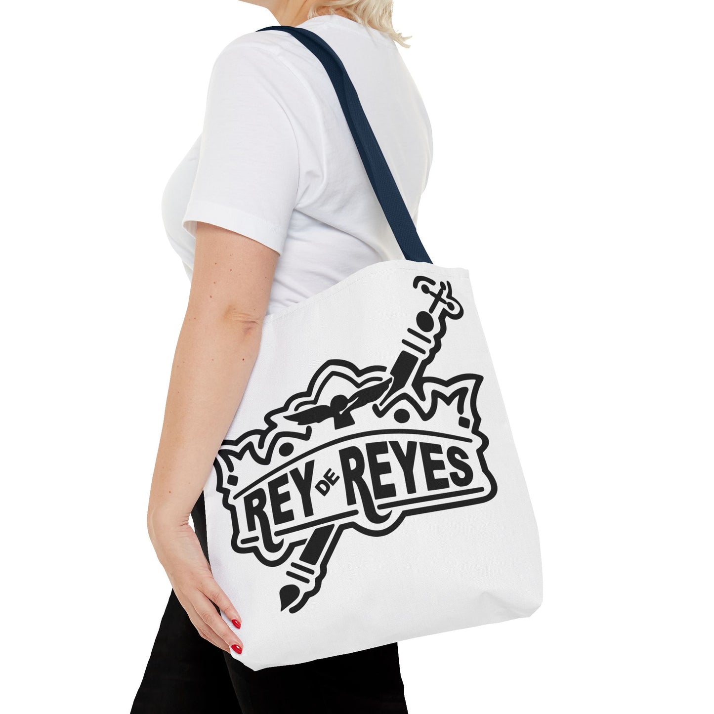 Inspirational Faith Tote Bag | Rey de Reyes Design | Perfect for Everyday Use