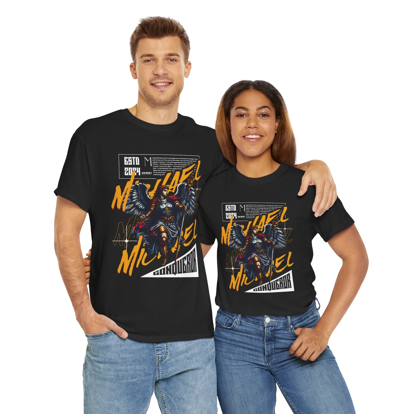 Angel Michael leader of the angels, Unisex Cotton T-Shirt, Casual Wear, Gift for Fans, Birthday Apparel,fath