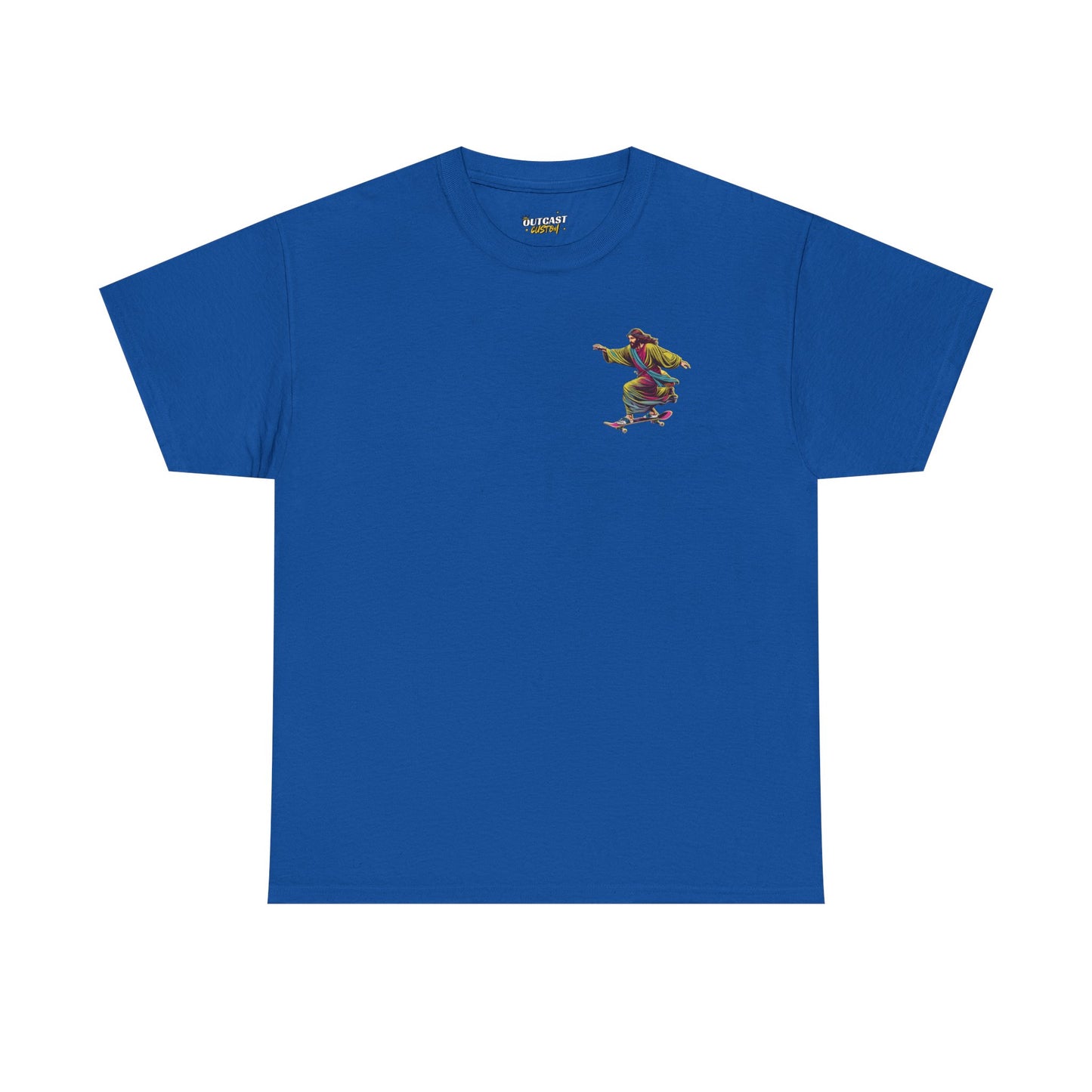 Jesus Skater Unisex Heavy Cotton Tee - Cool and Casual Faith-Inspired Shirt