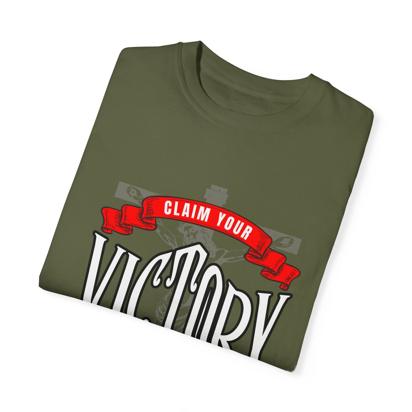 Victory in Christ Unisex Garment-Dyed T-Shirt
