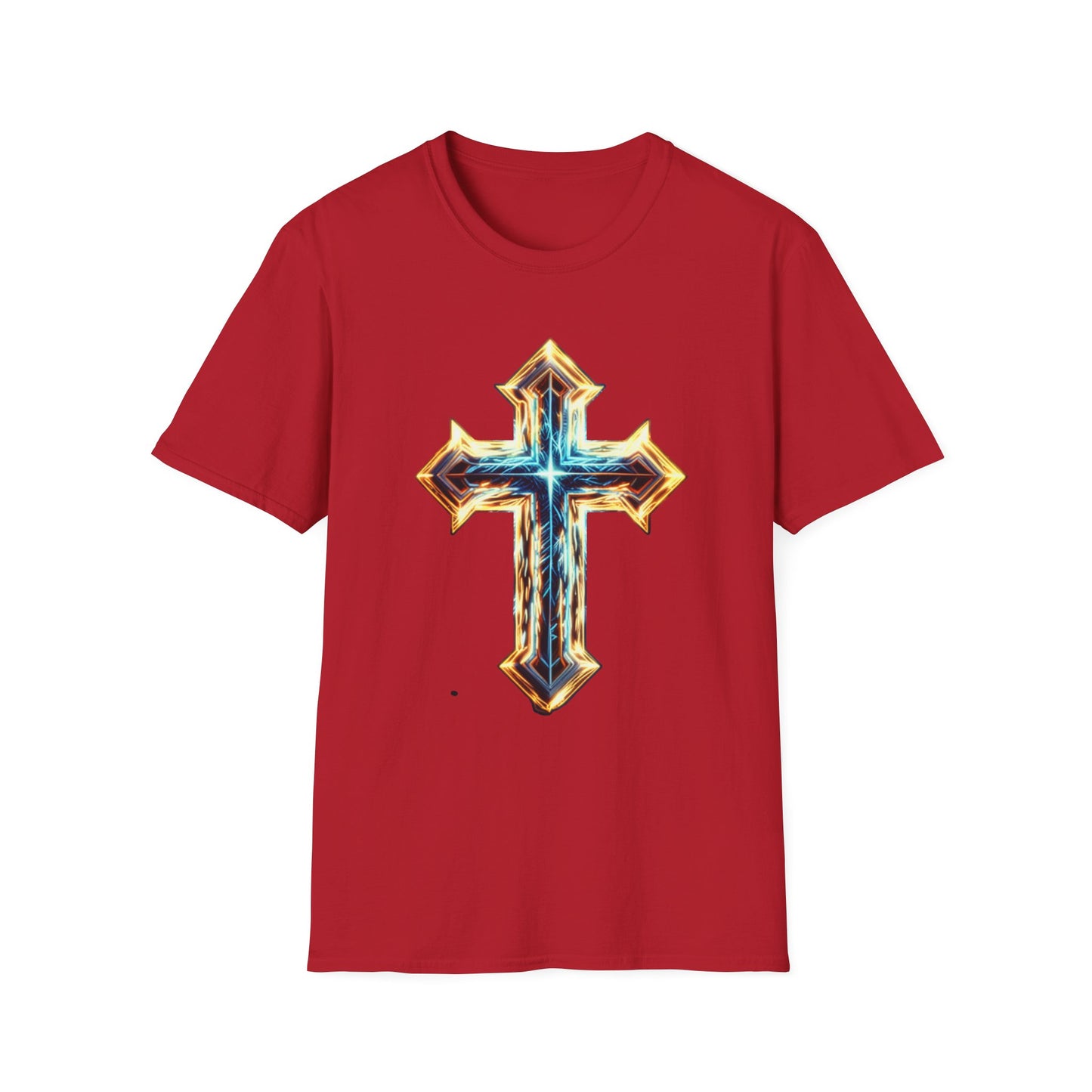 Cross Design Unisex T-Shirt | Spiritual Apparel | Faith-Based Gift for Holidays, Casual Wear, Affirmation Tee