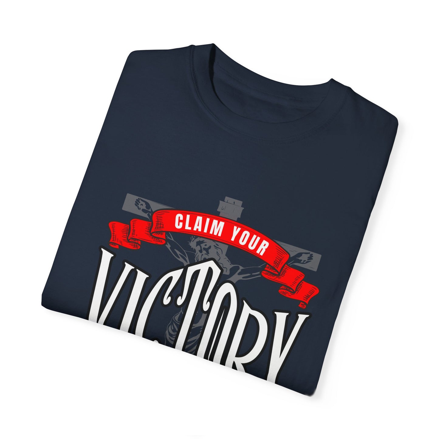Victory in Christ Unisex Garment-Dyed T-Shirt