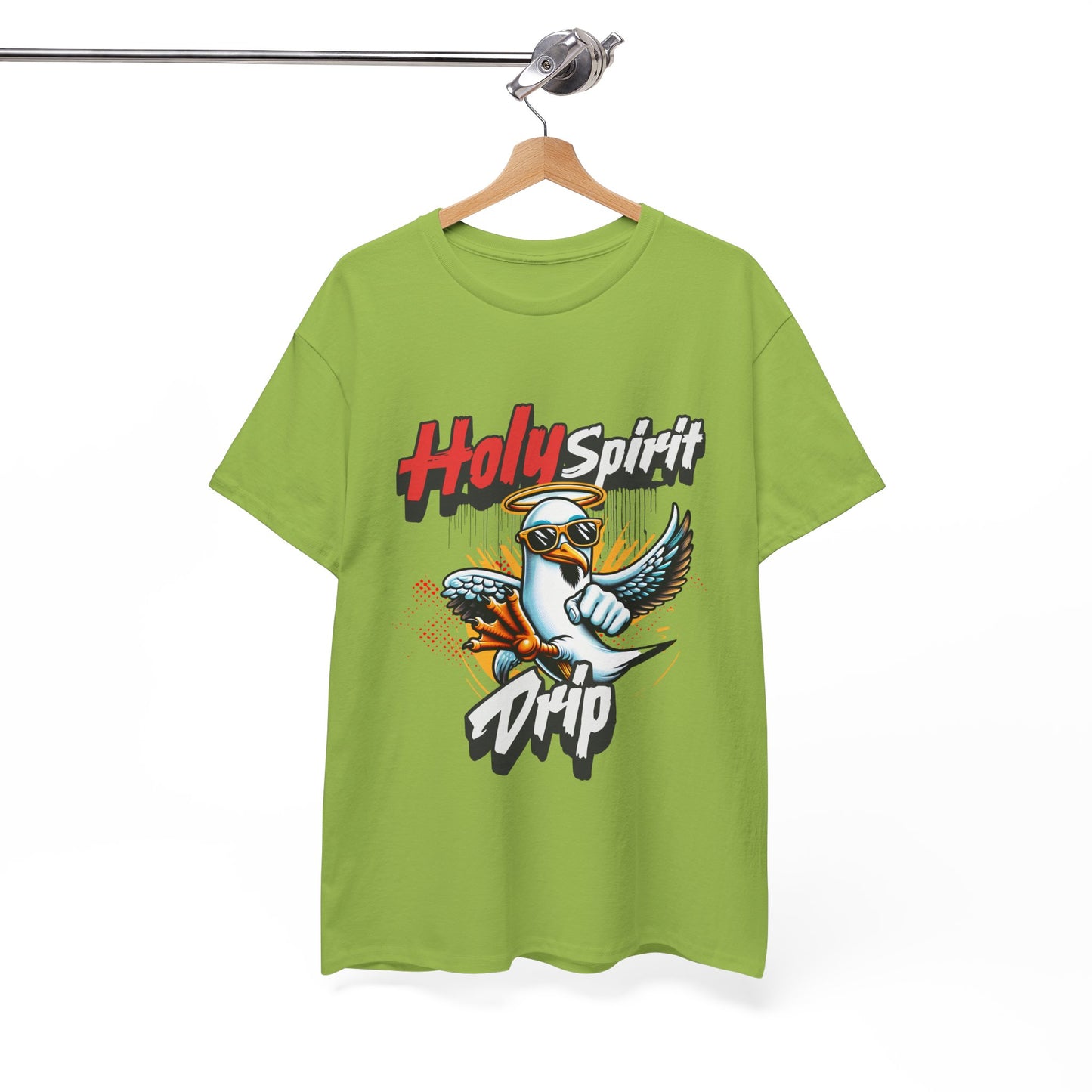 Holy Spirit Drip Unisex Heavy Cotton Tee - Unique Graphic Tee for Everyday Style