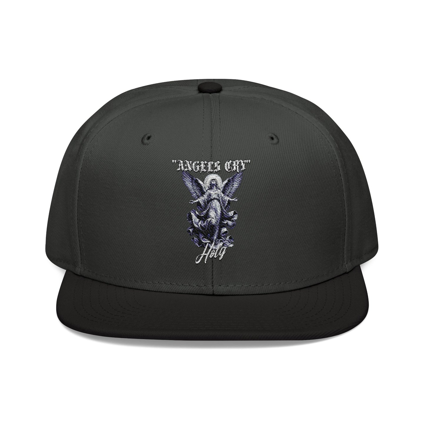 Embroidered Snapback Cap - "Angels Cry" Design