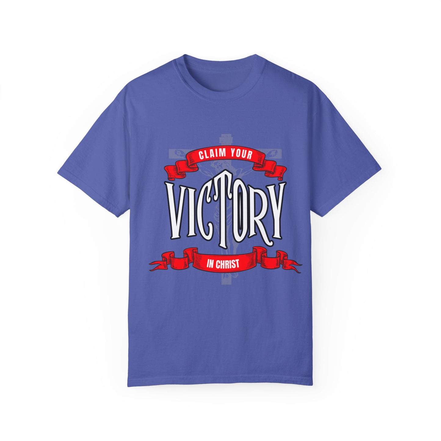 Victory in Christ Unisex Garment-Dyed T-Shirt