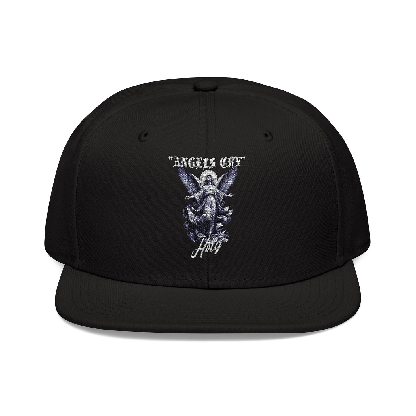 Embroidered Snapback Cap - "Angels Cry" Design