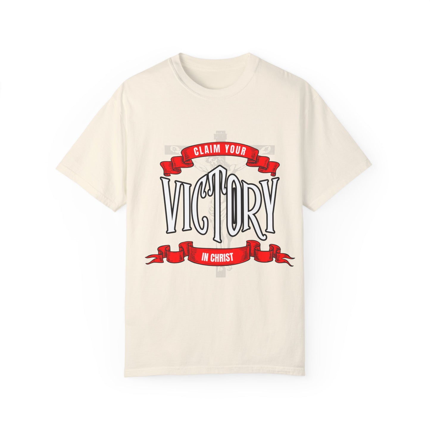 Victory in Christ Unisex Garment-Dyed T-Shirt