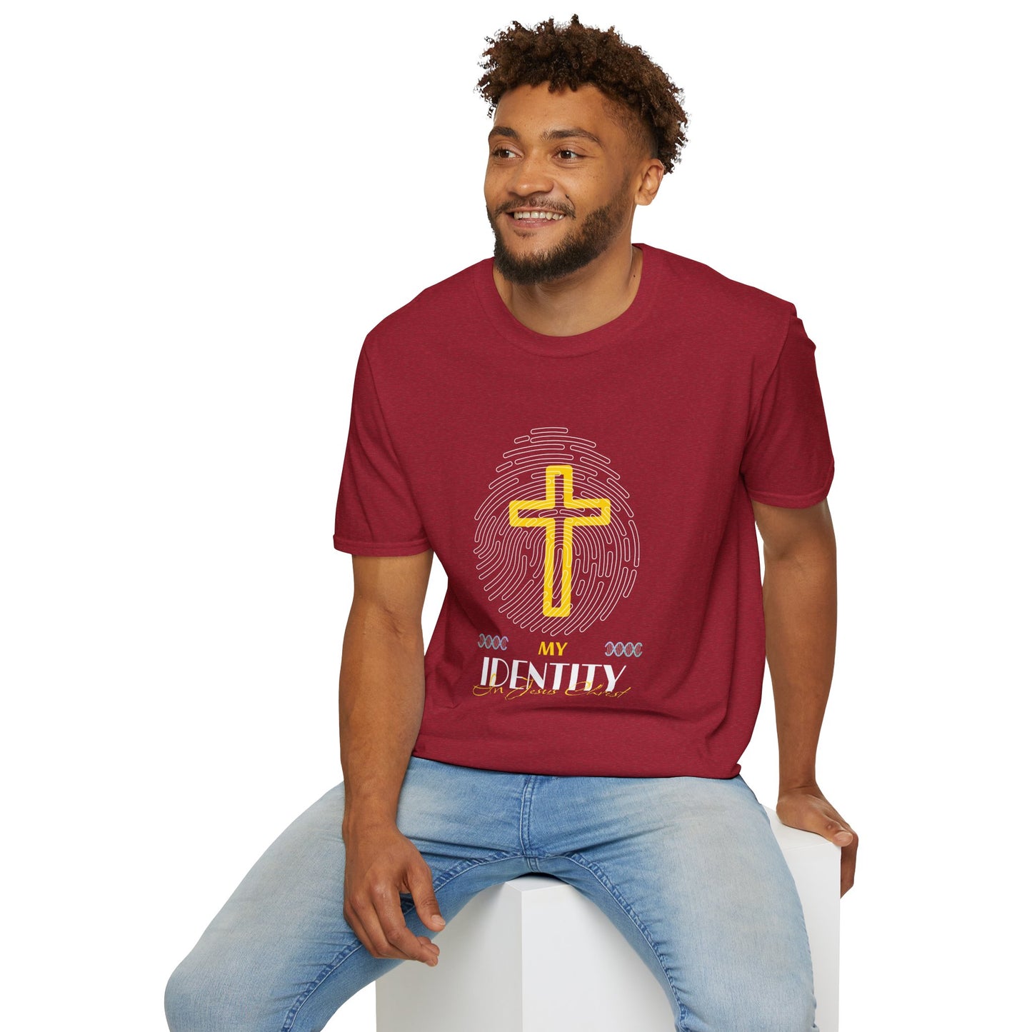 My Identity Unisex Softstyle T-Shirt - Faith Inspired Graphic Tee
