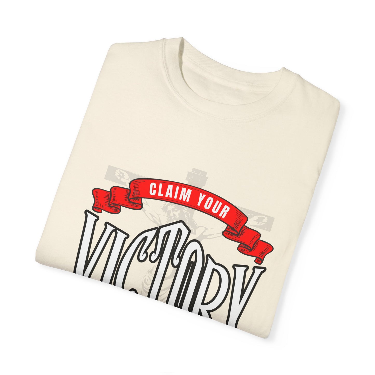 Victory in Christ Unisex Garment-Dyed T-Shirt
