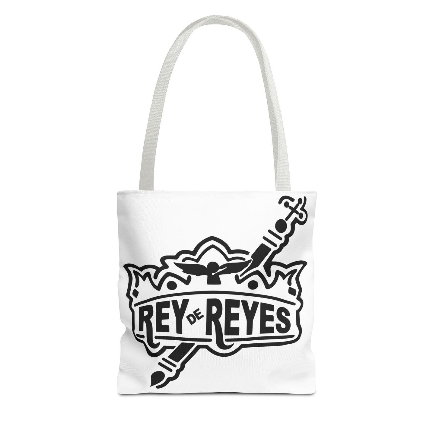 Inspirational Faith Tote Bag | Rey de Reyes Design | Perfect for Everyday Use