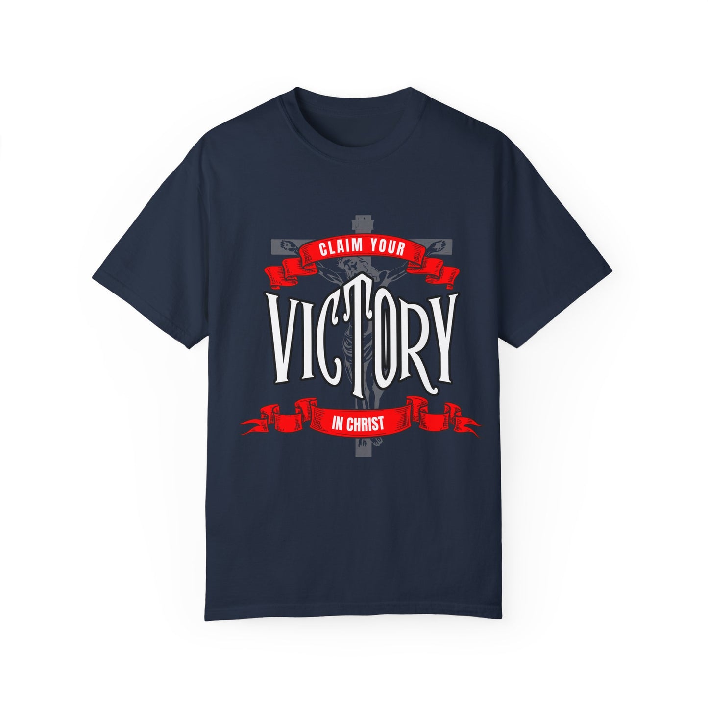 Victory in Christ Unisex Garment-Dyed T-Shirt
