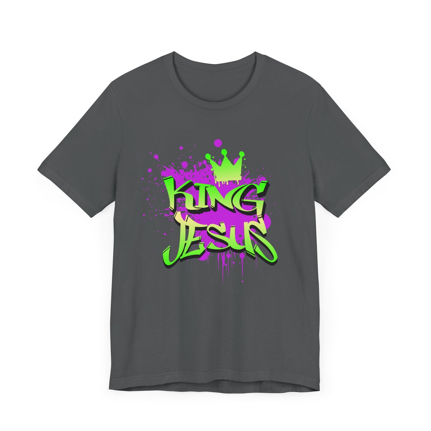 King Jesus Graphic Tee - Unisex Jersey Short Sleeve T-Shirt for Faith and Style