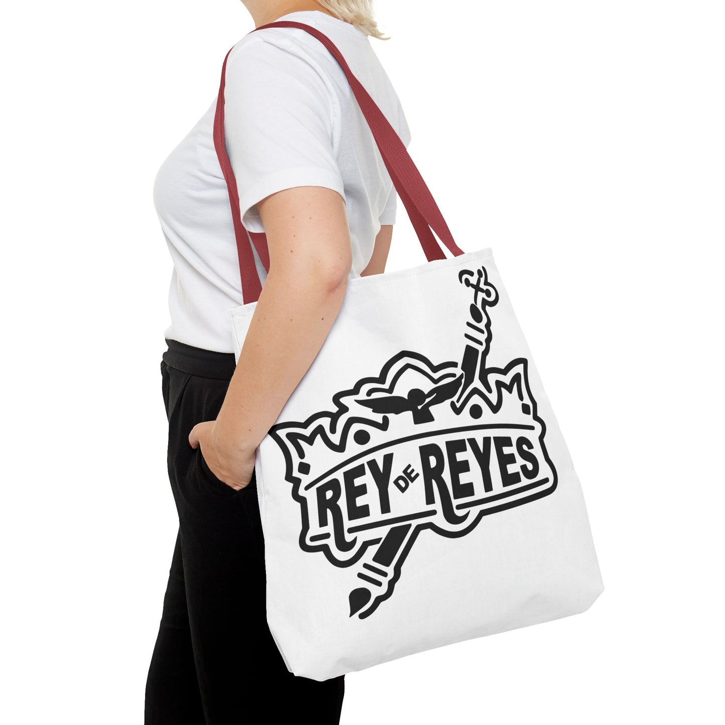 Inspirational Faith Tote Bag | Rey de Reyes Design | Perfect for Everyday Use