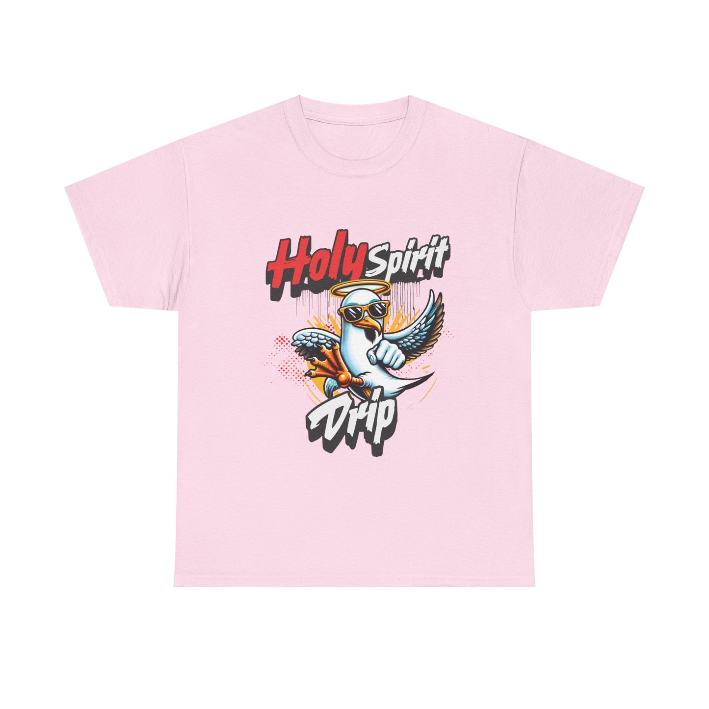 Holy Spirit Drip Unisex Heavy Cotton Tee - Unique Graphic Tee for Everyday Style