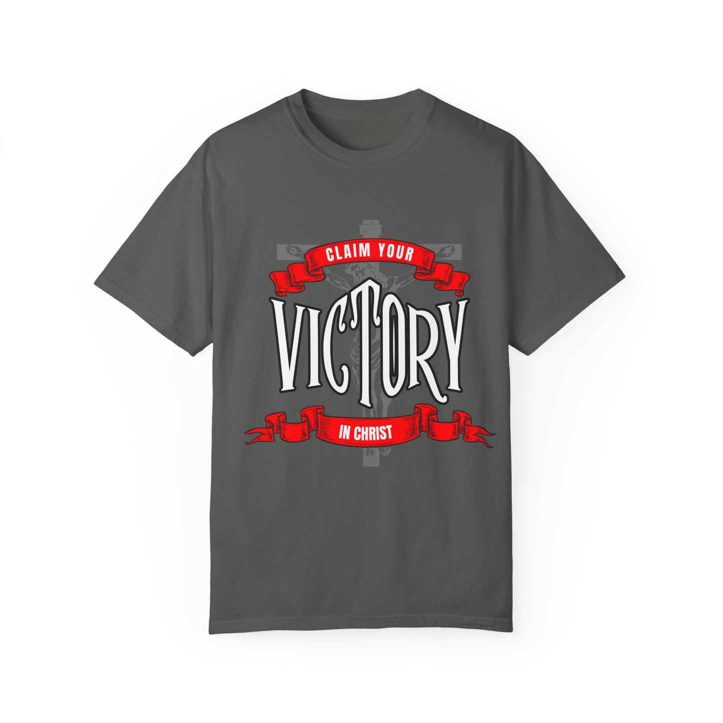 Victory in Christ Unisex Garment-Dyed T-Shirt