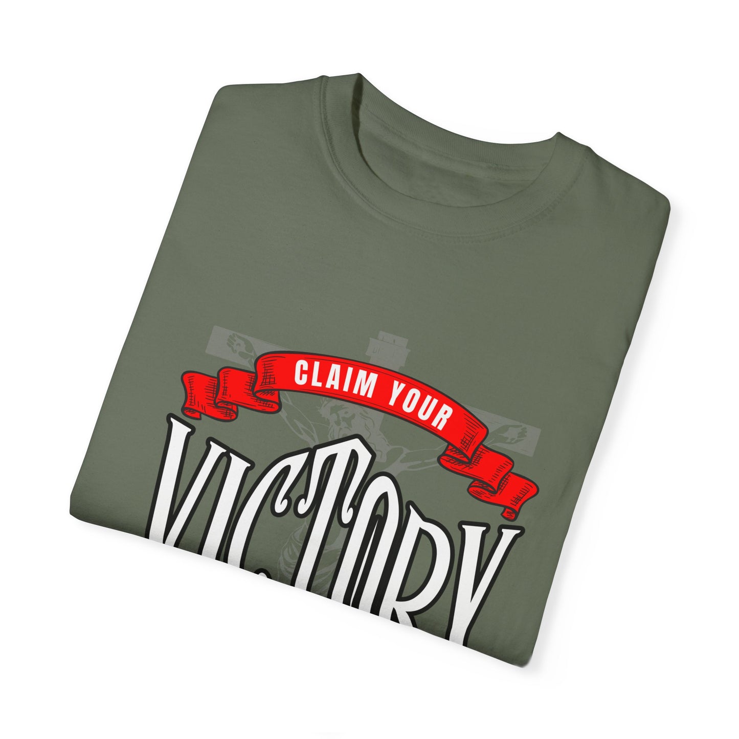 Victory in Christ Unisex Garment-Dyed T-Shirt