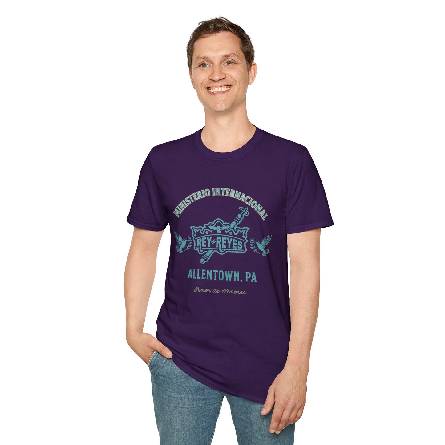 Unisex Softstyle T-Shirt - 'Ministerio Internacional Rey Reyes' Graphic Tee