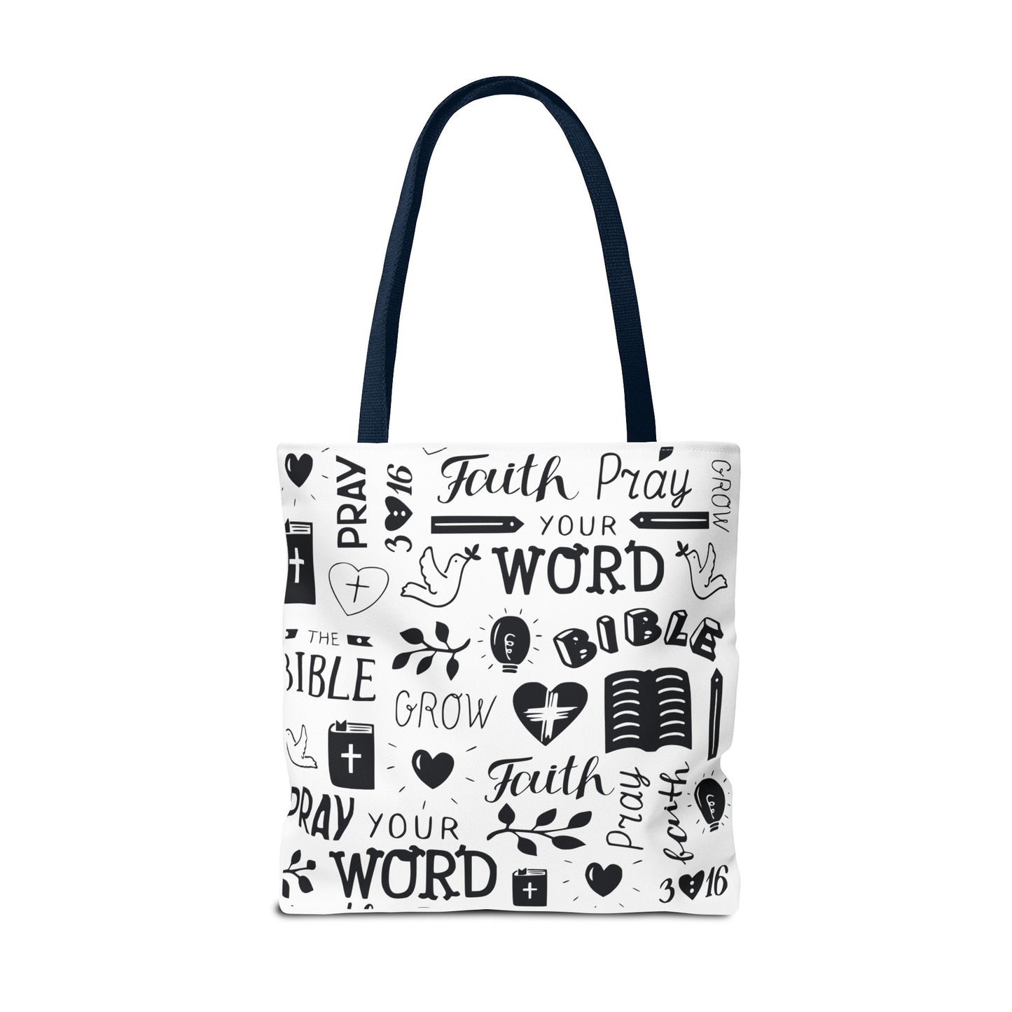 Inspirational Faith Tote Bag | Rey de Reyes Design | Perfect for Everyday Use
