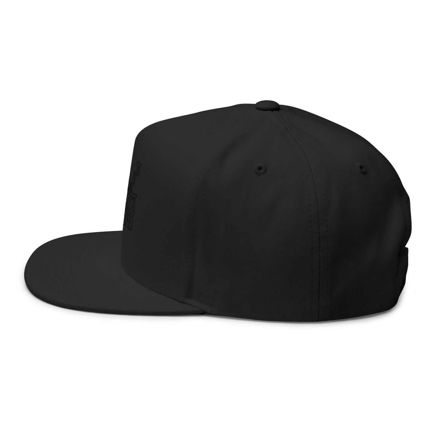 Rey de Reyes Flat Bill Cap - Stylish Embroidered Snapback for Streetwear Enthusiasts
