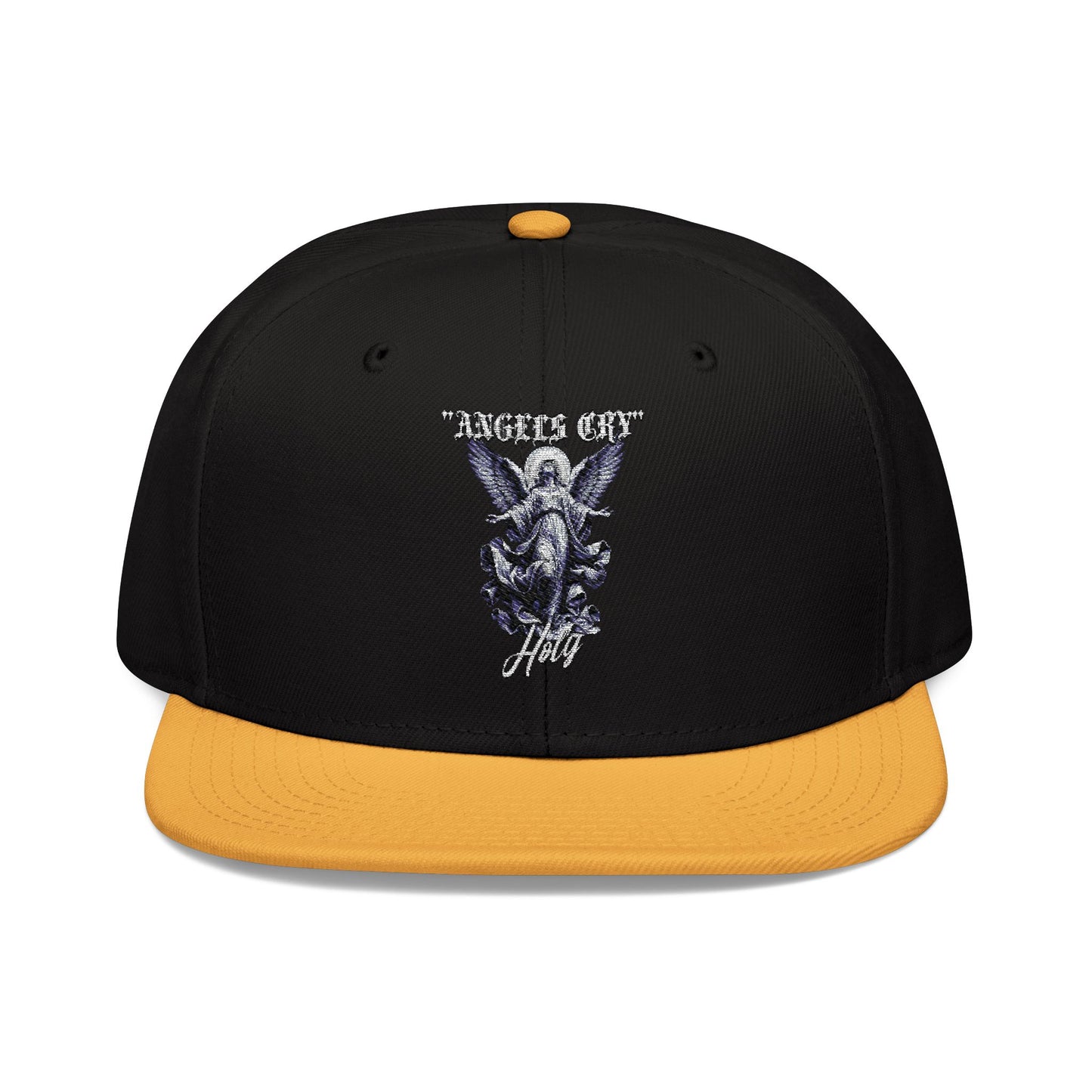 Embroidered Snapback Cap - "Angels Cry" Design