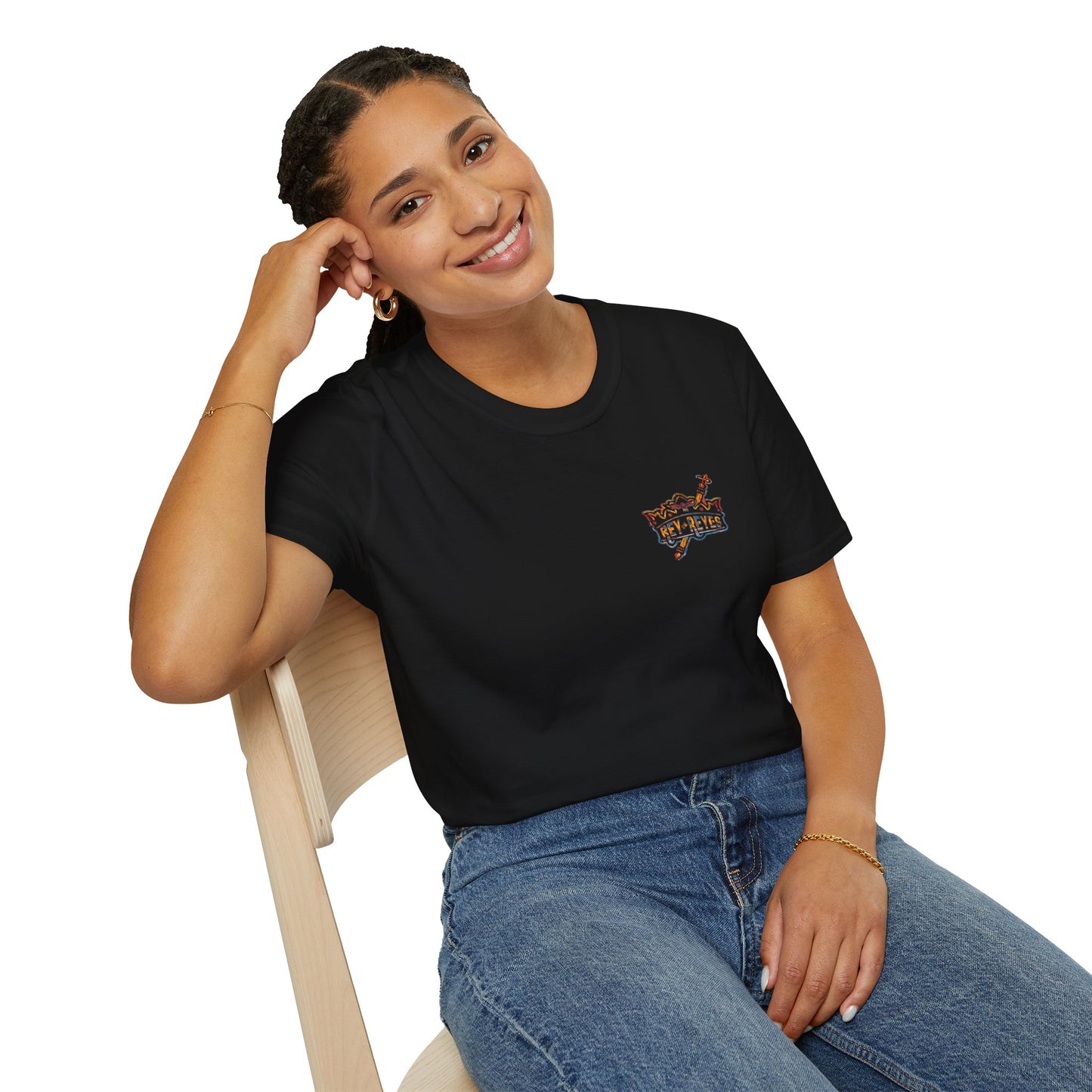 Rey de Reyes Unisex Softstyle T-Shirt - Casual Graphic Tee for Everyday Wear