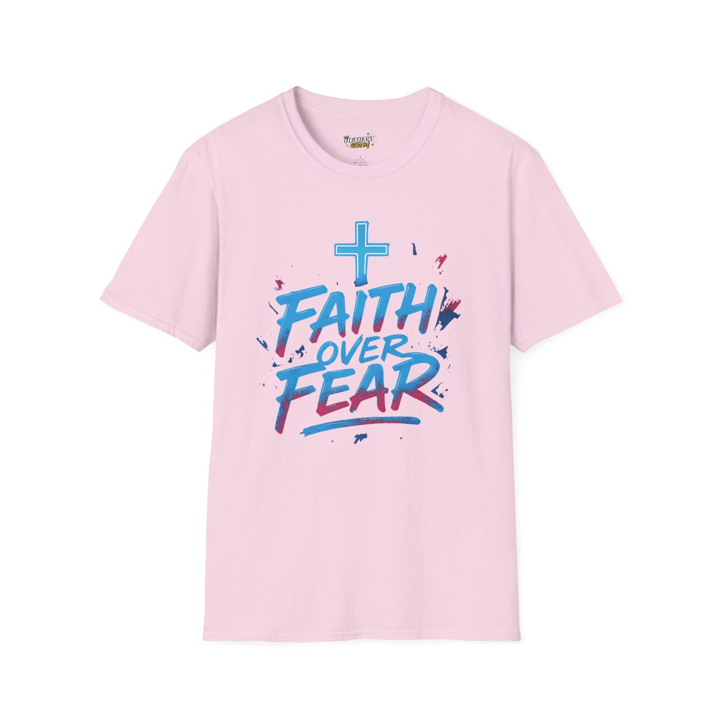 Faith Over Fear Unisex Softstyle T-Shirt - Inspirational Graphic Tee