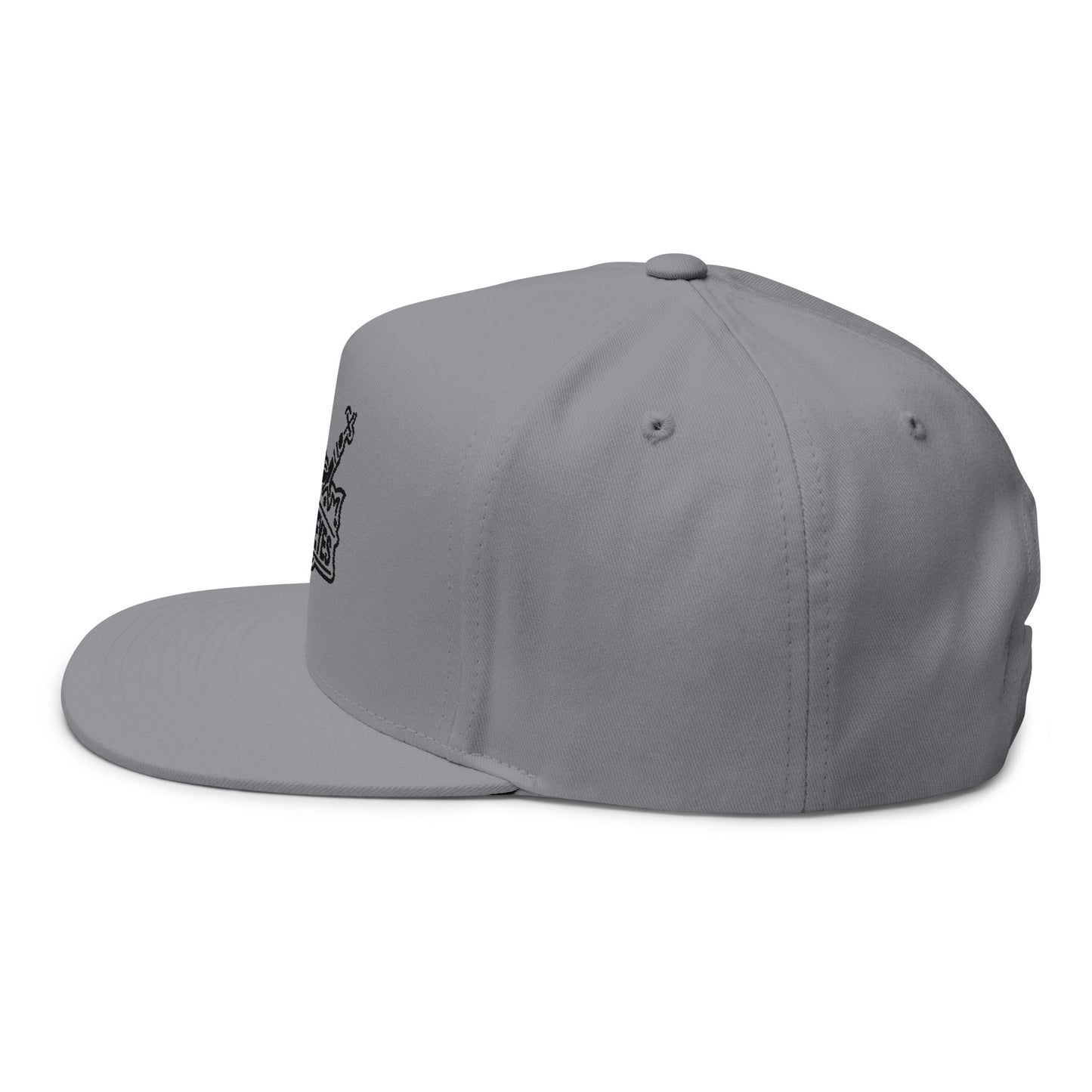 Rey de Reyes Flat Bill Cap - Stylish Embroidered Snapback for Streetwear Enthusiasts