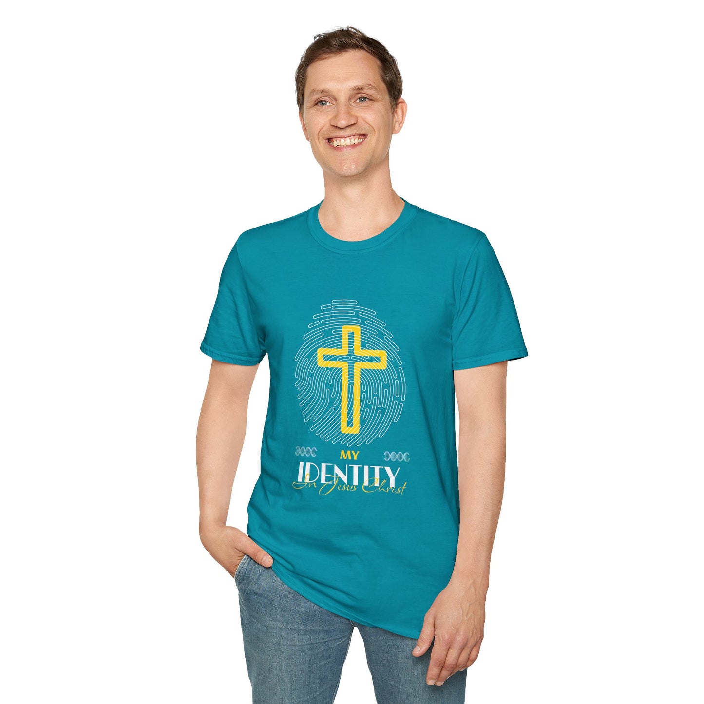 My Identity Unisex Softstyle T-Shirt - Faith Inspired Graphic Tee