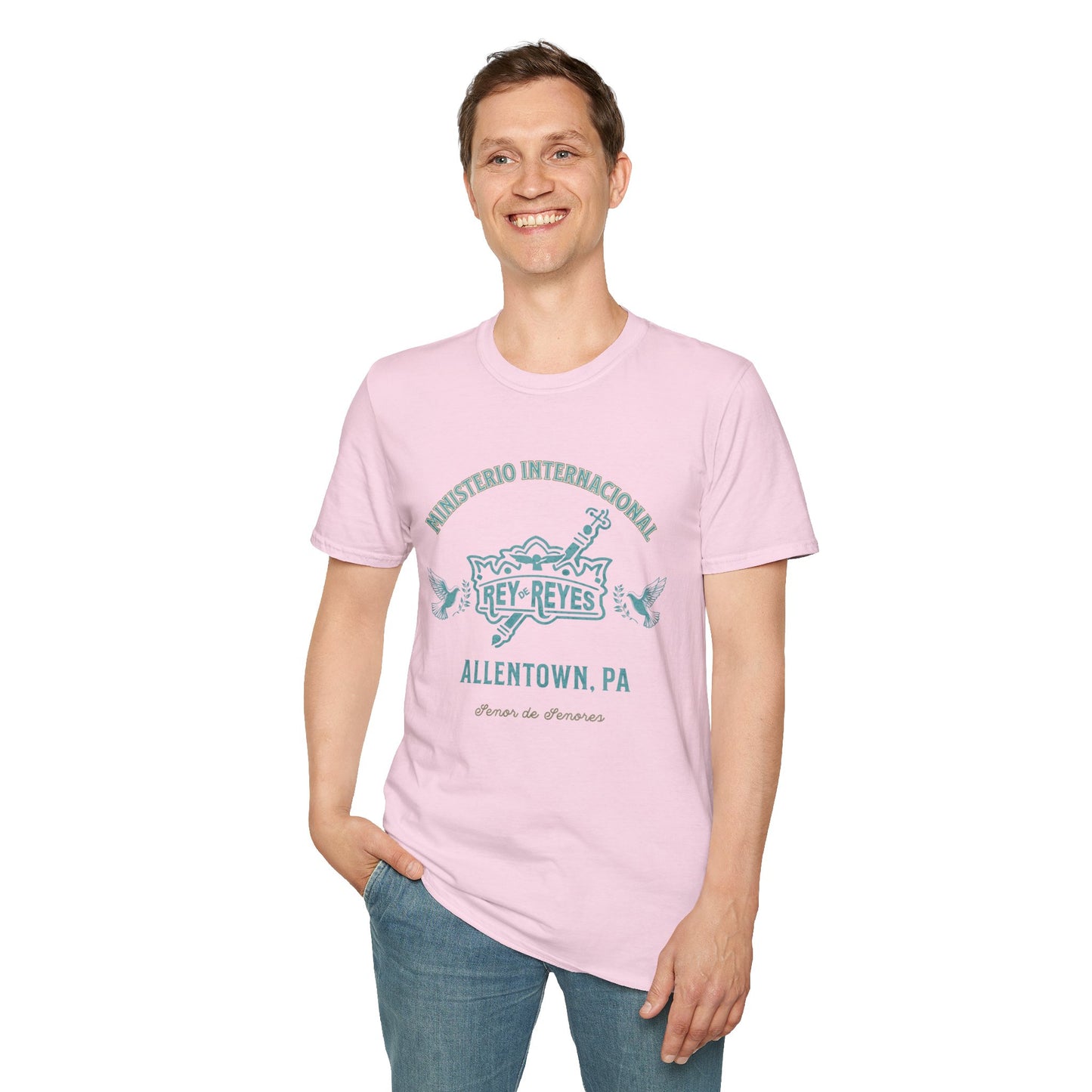Unisex Softstyle T-Shirt - 'Ministerio Internacional Rey Reyes' Graphic Tee