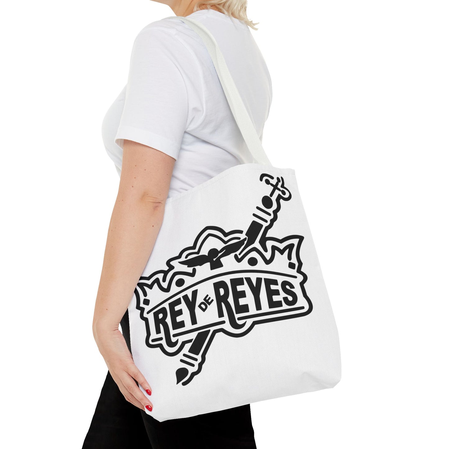 Inspirational Faith Tote Bag | Rey de Reyes Design | Perfect for Everyday Use