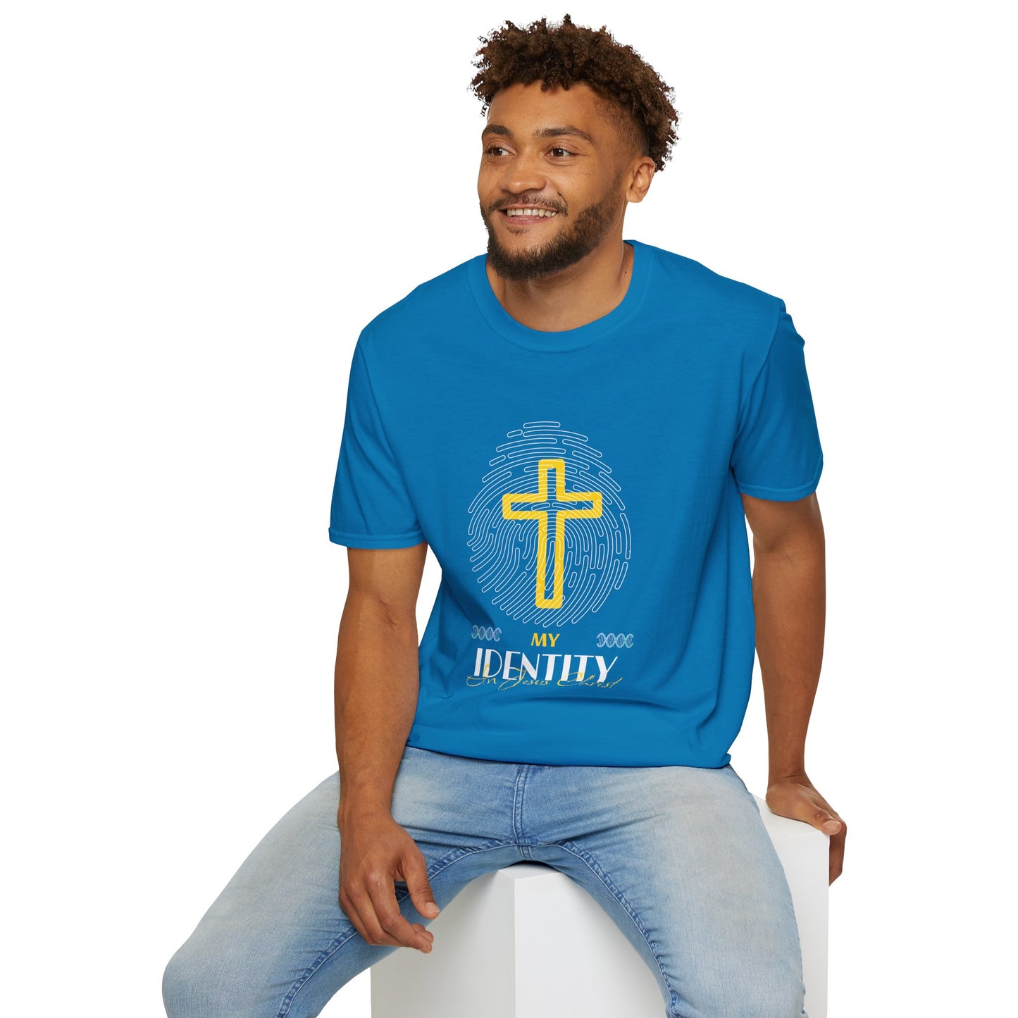 My Identity Unisex Softstyle T-Shirt - Faith Inspired Graphic Tee