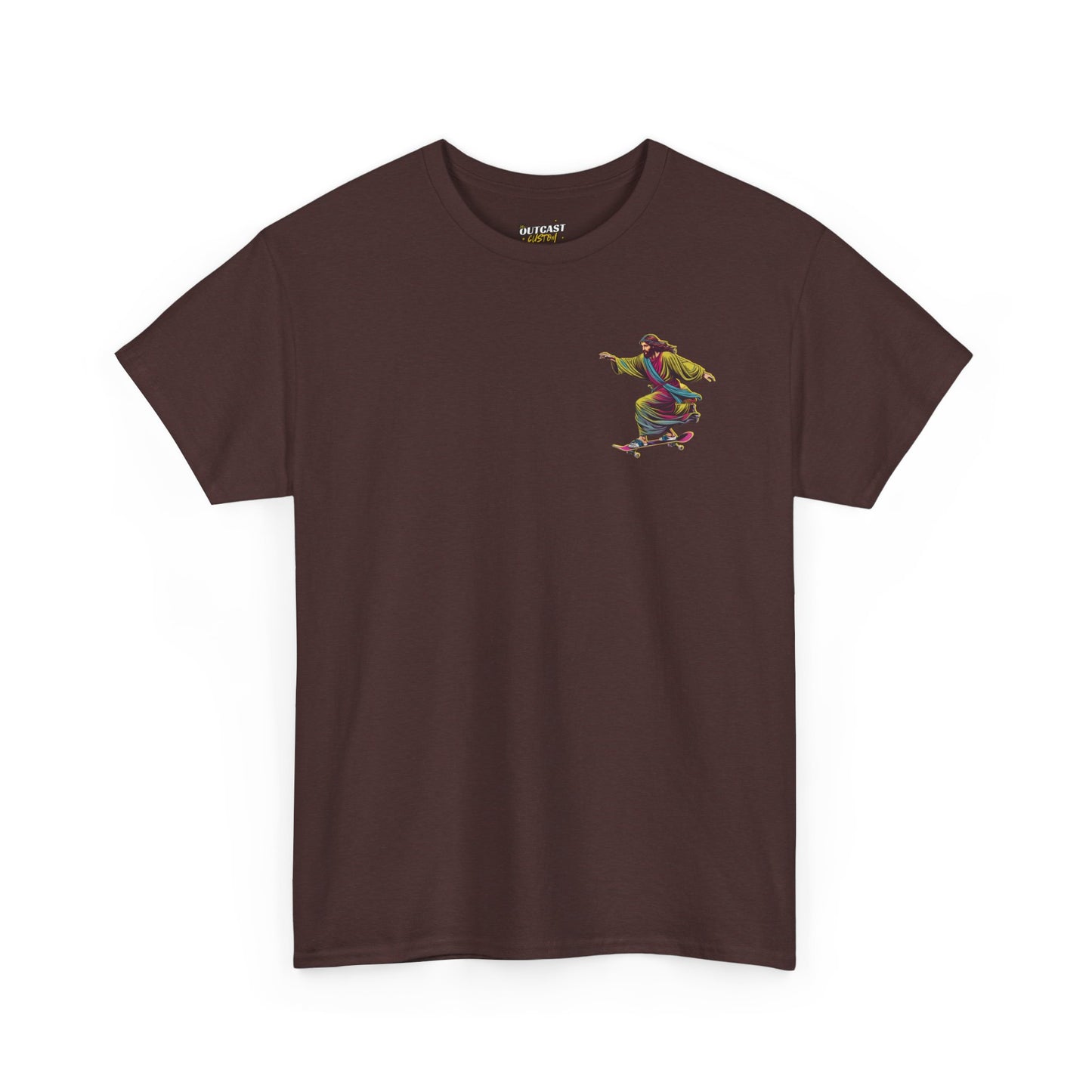 Jesus Skater Unisex Heavy Cotton Tee - Cool and Casual Faith-Inspired Shirt