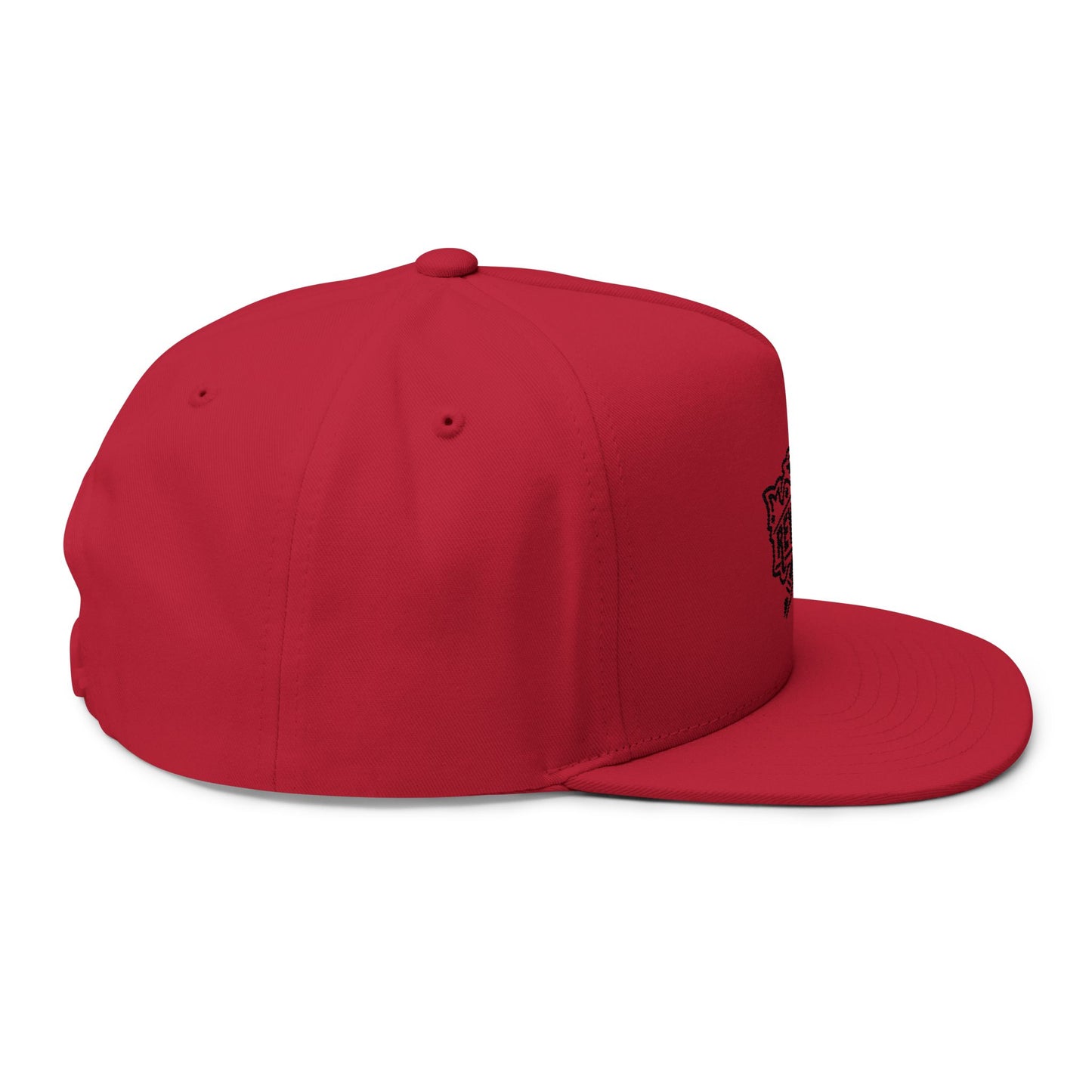 Rey de Reyes Flat Bill Cap - Stylish Embroidered Snapback for Streetwear Enthusiasts