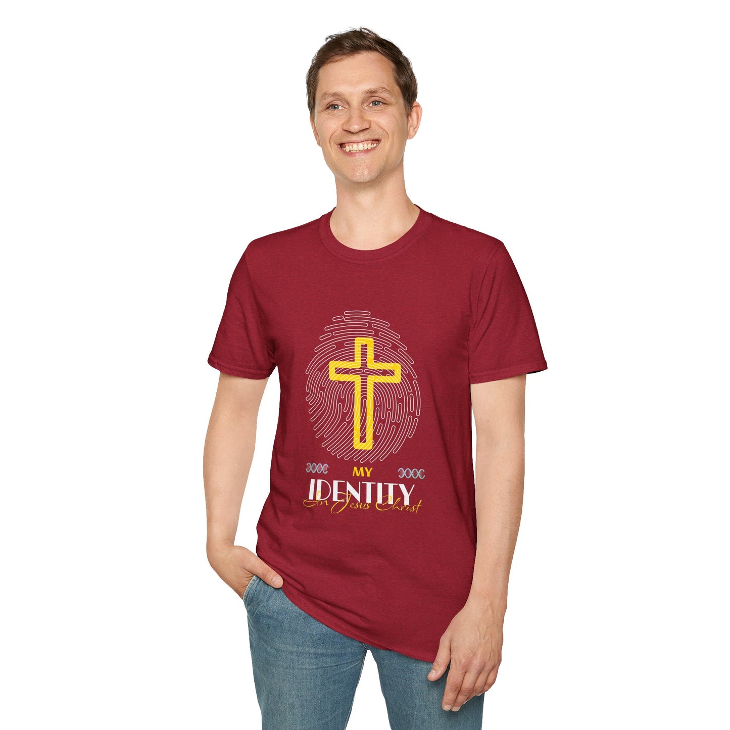 My Identity Unisex Softstyle T-Shirt - Faith Inspired Graphic Tee