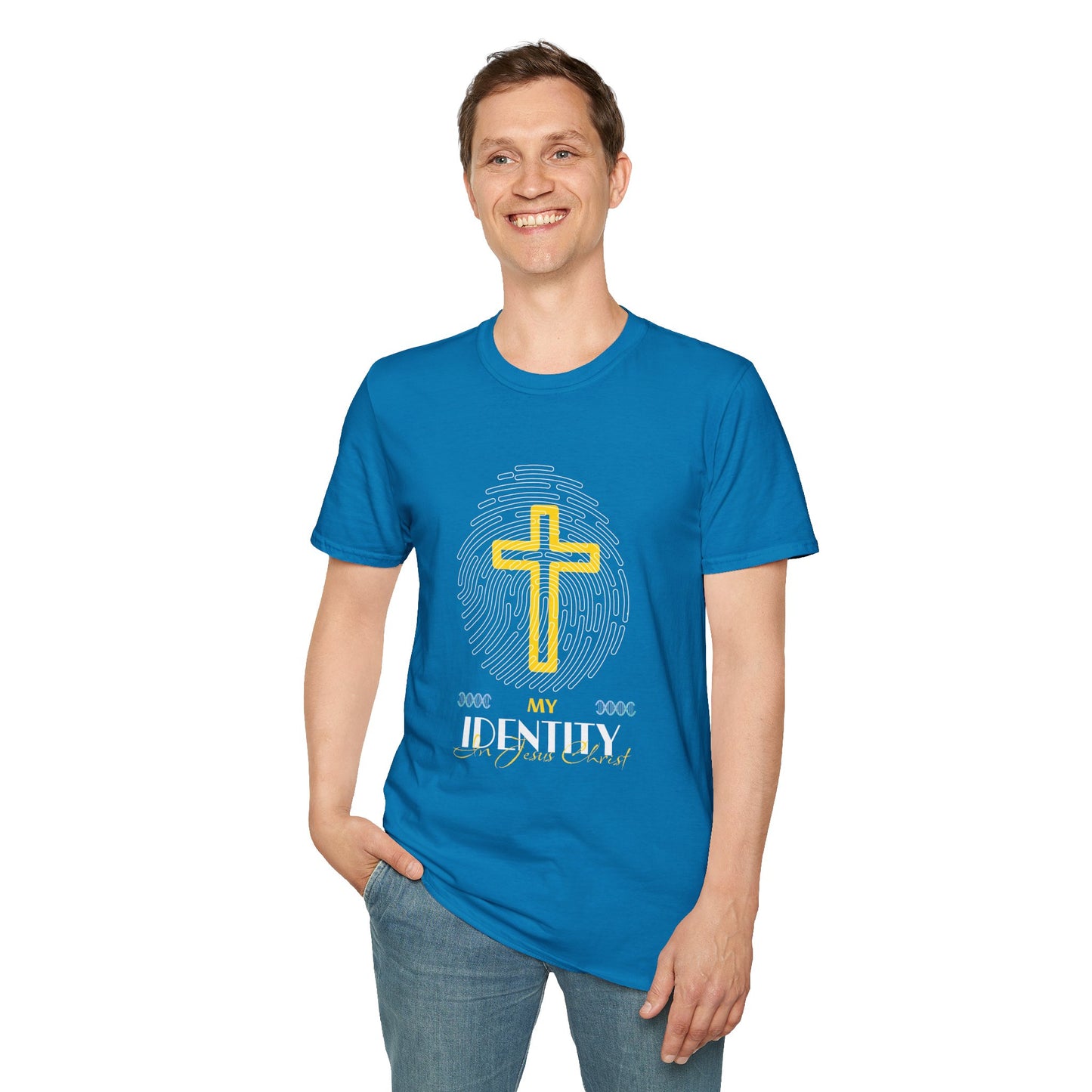 My Identity Unisex Softstyle T-Shirt - Faith Inspired Graphic Tee